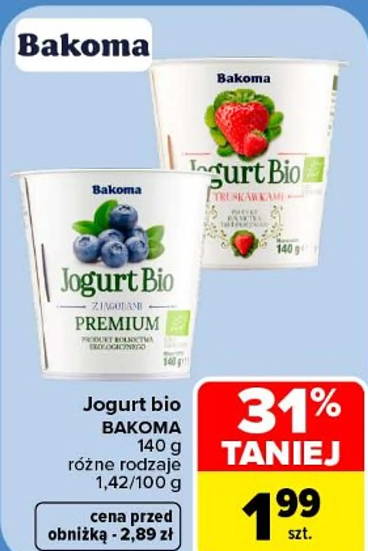Jogurt bio Bakoma