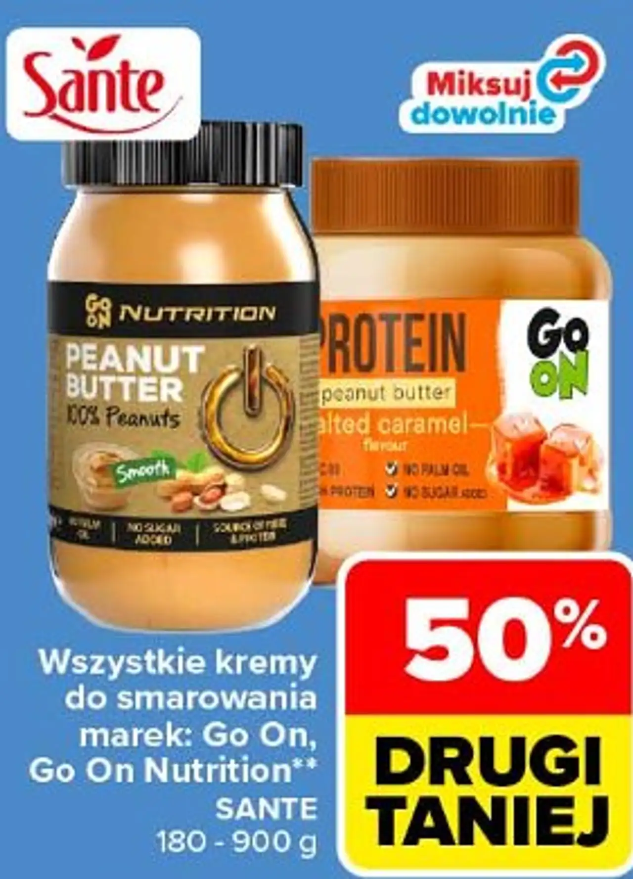Wszystkie kremy do smarowania marek: Go On, Go On Nutrition Sante