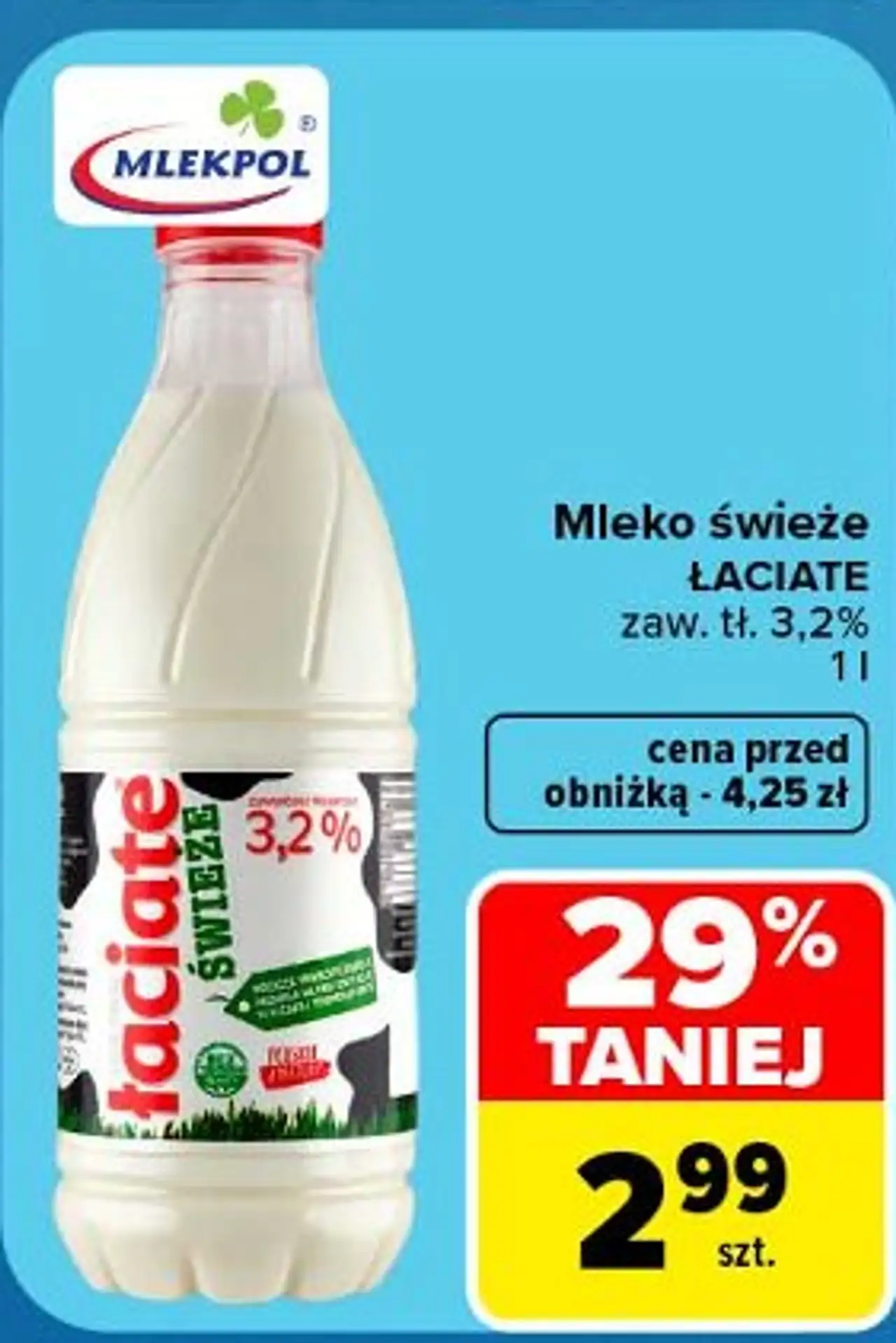 Mleko świeże Łaciate zaw. tł. 3,2%