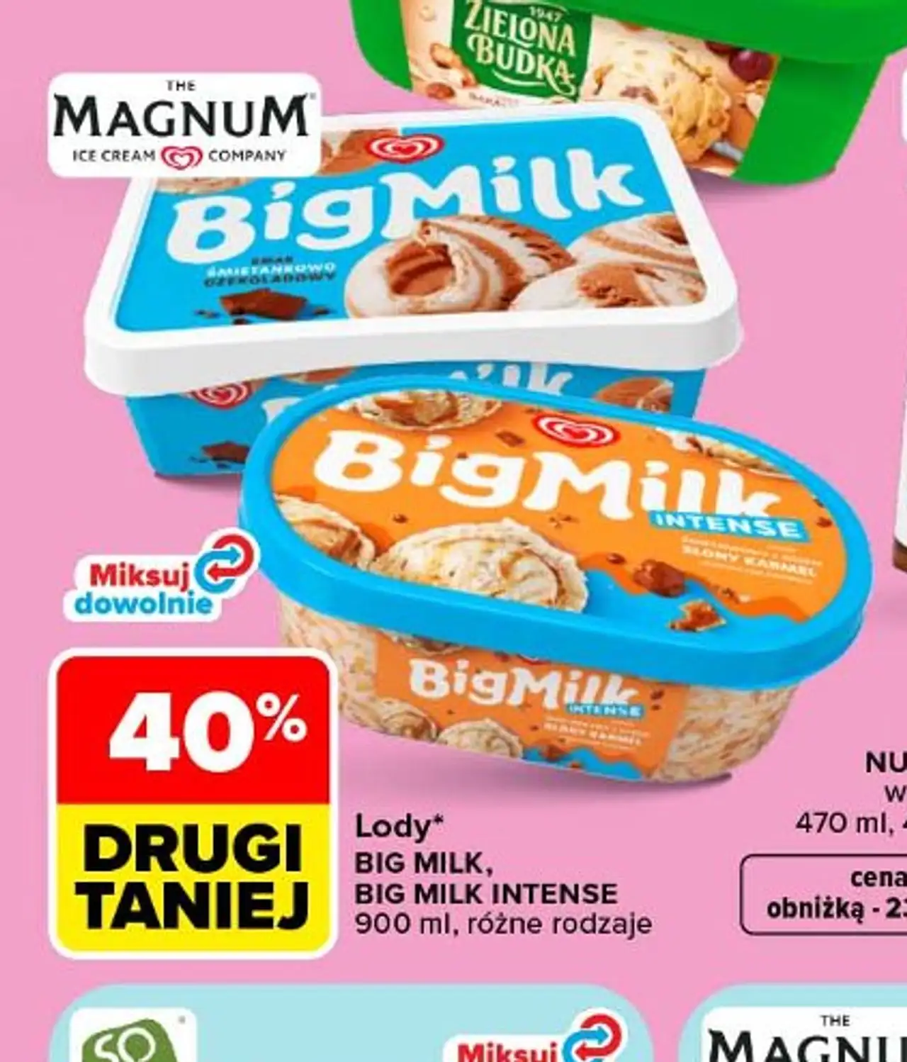 Lody śmietankowo-czekoladowe Algida Big Milk