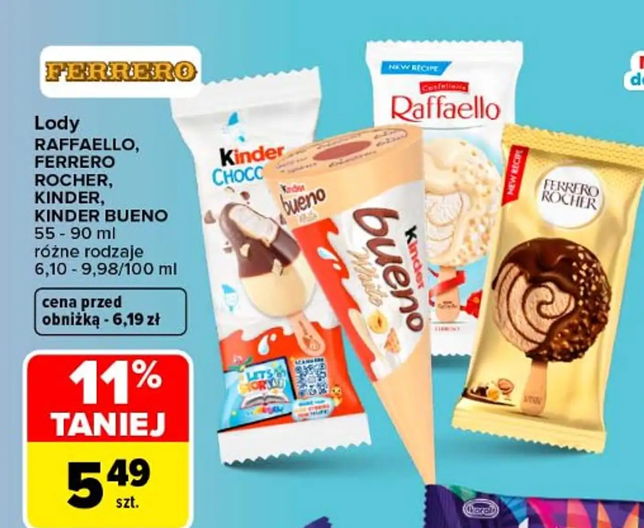 Lód Kinder Chocolate
