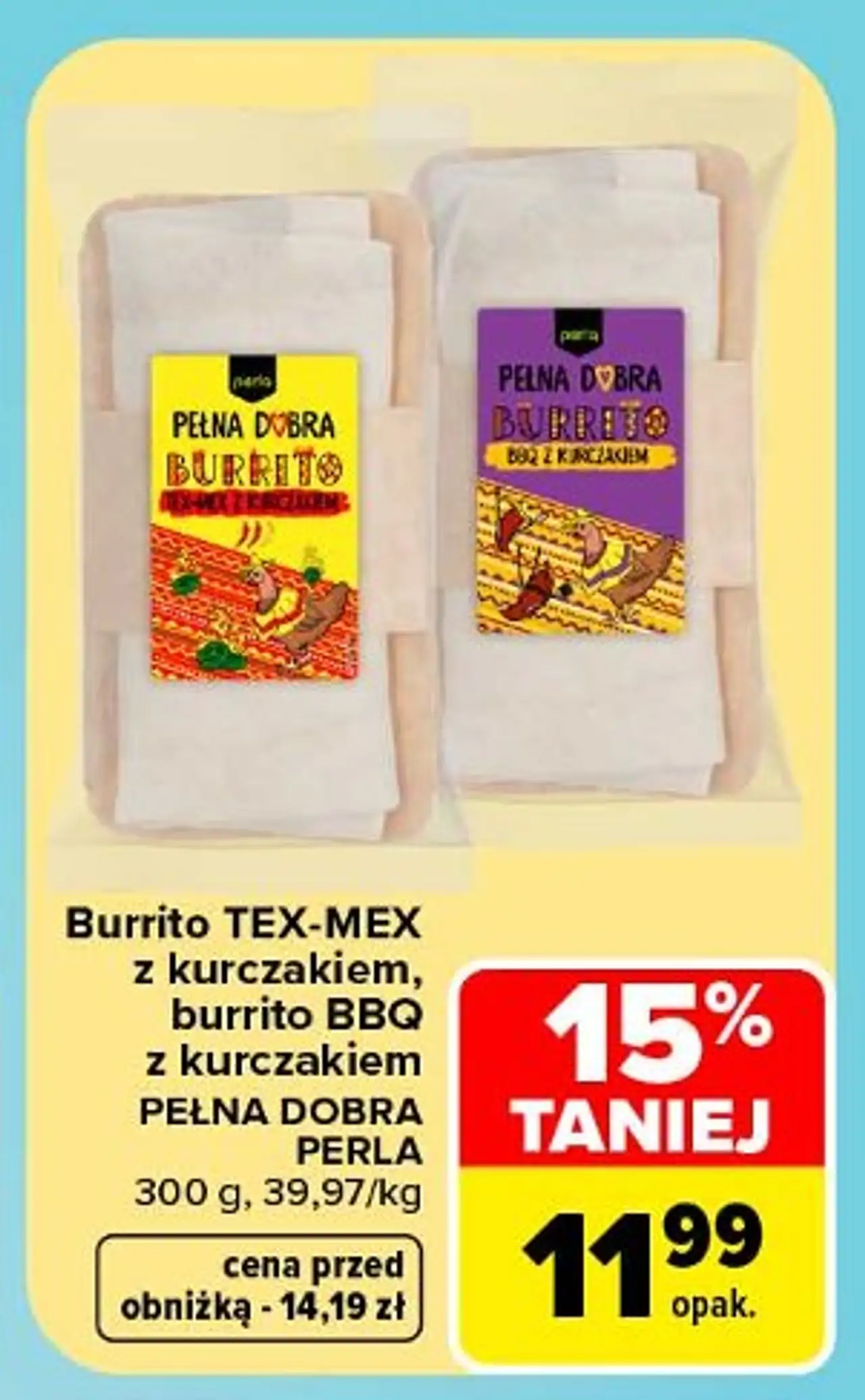 Burrito z kurczakiem tex-mex Perla