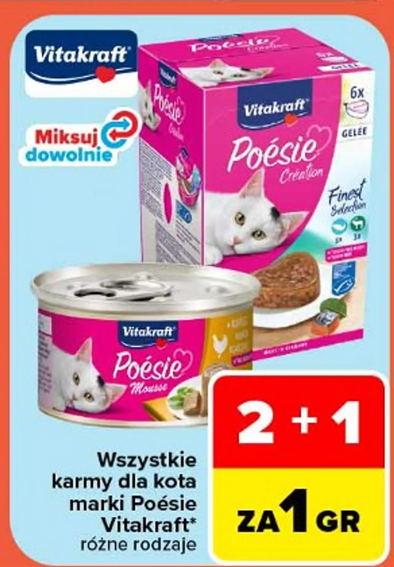 Karma dla kota z rybą Vitakraft Poesie Deli Sauce