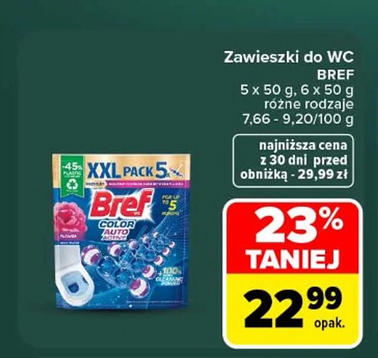 Kostka do wc 4 function pine Bref Power Aktiv