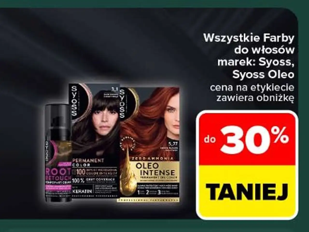 Farba do włosów lśniący rudy 5-77 Syoss Oleo Intense Thermo Care