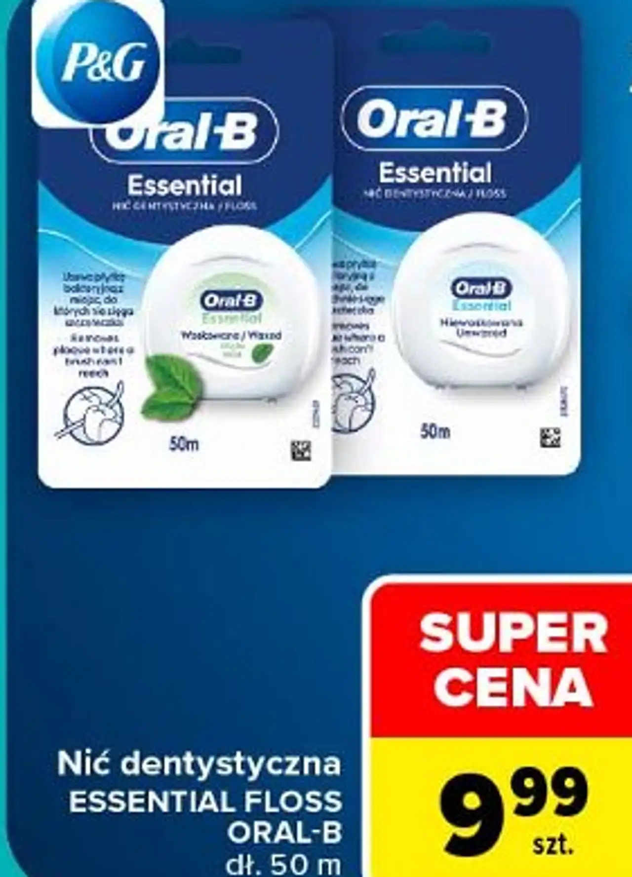 Nić dentystyczna ESSENTIAL FLOSS ORAL-B