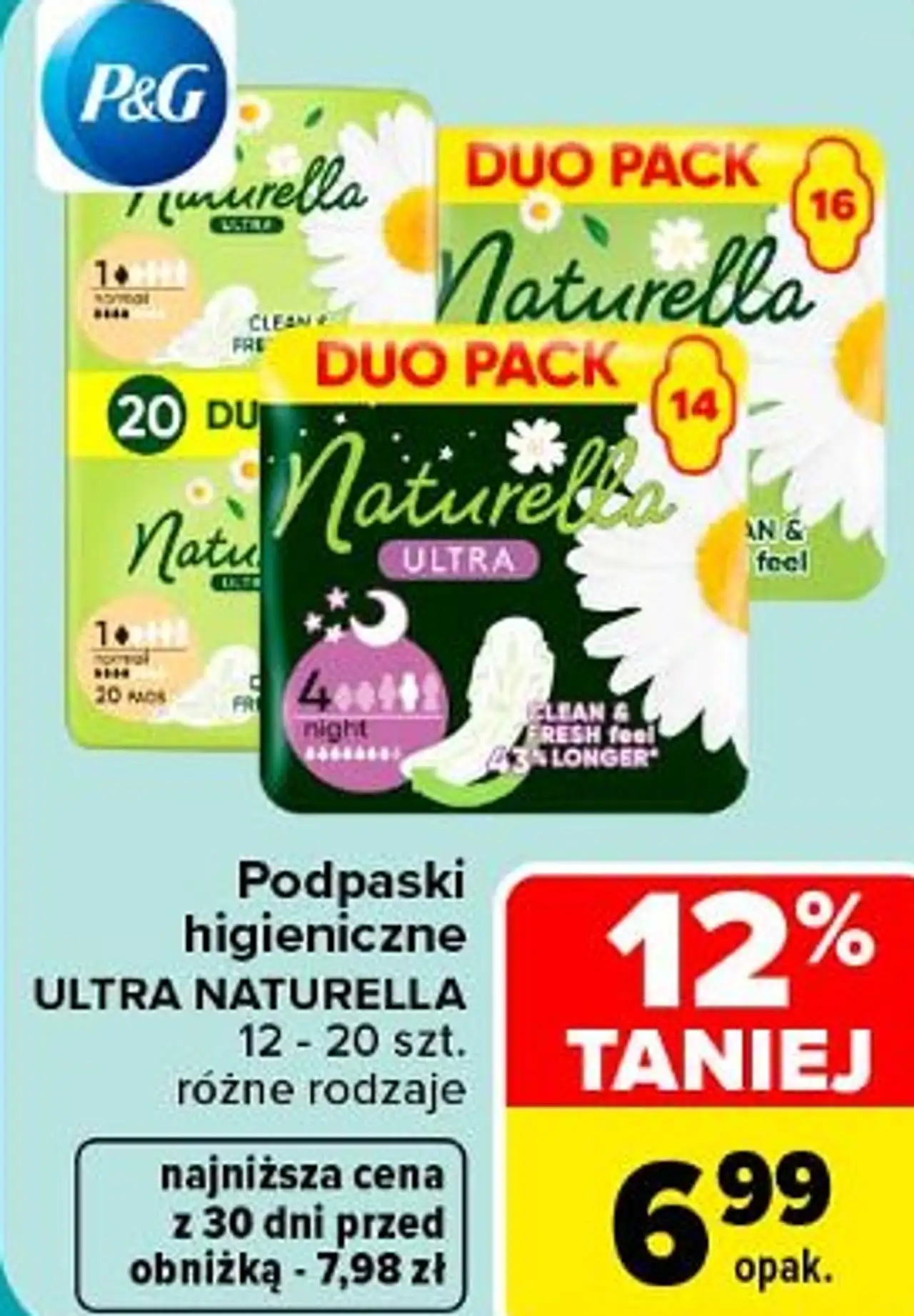 Podpaski higieniczne ULTRA NATURELLA