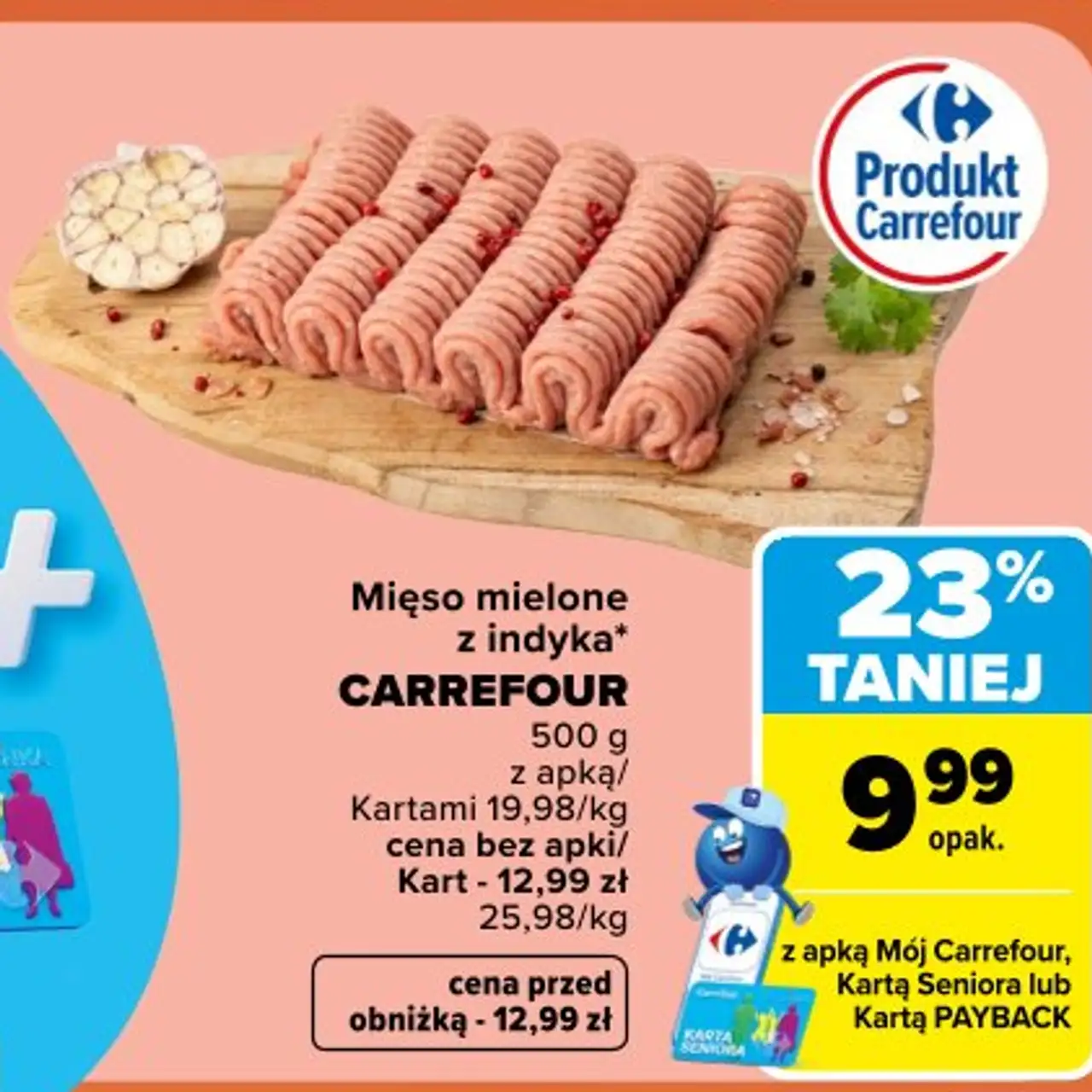 Mięso mielone z indyka CARREFOUR