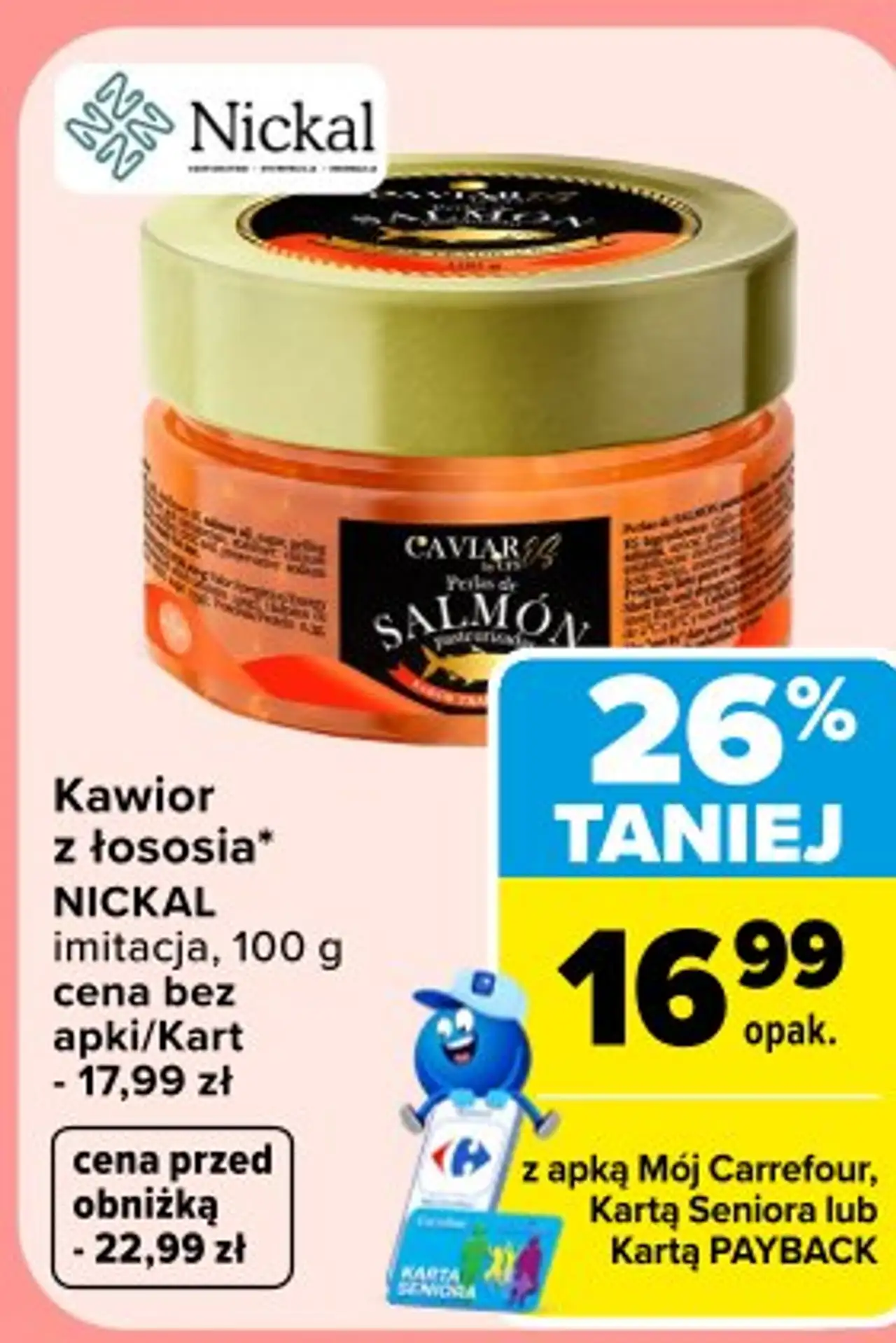 Kawior z łososia* NICKAL imitacja