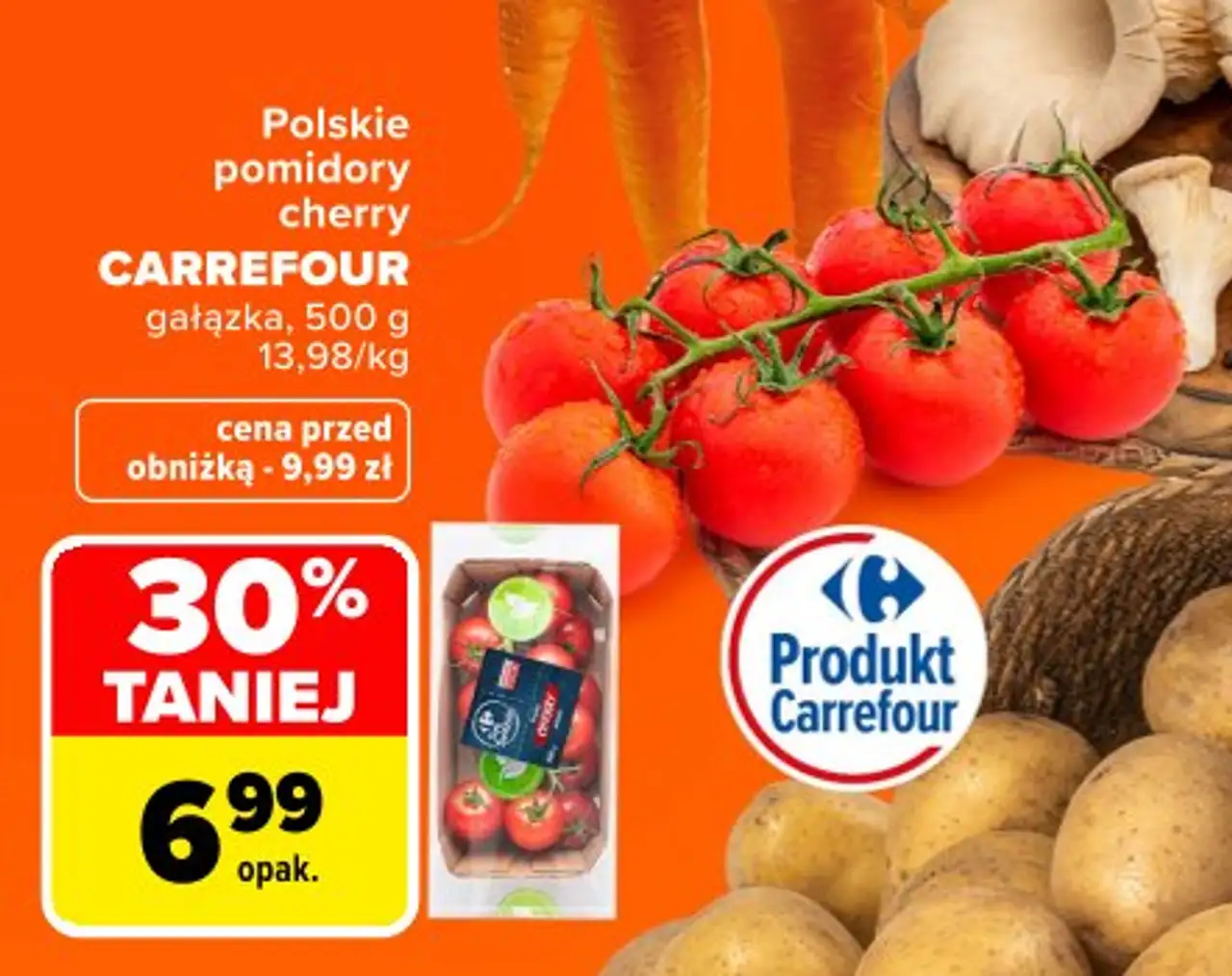 Pomidory cherry gałązka Carrefour Targ Świeżości