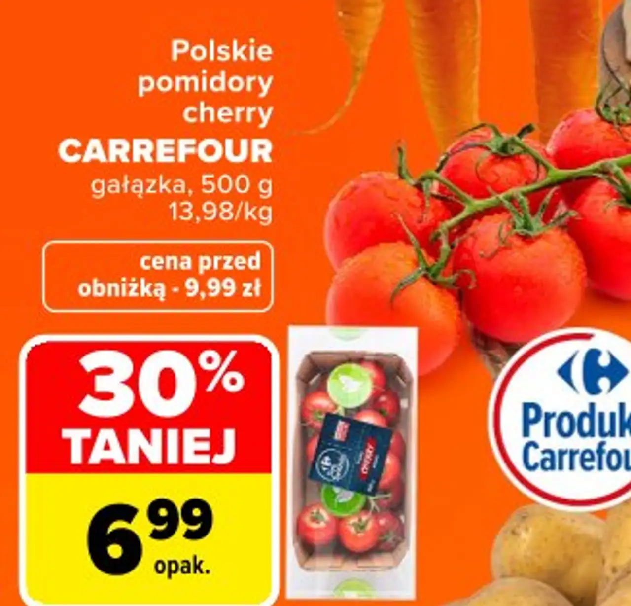 Polskie pomidory cherry CARREFOUR