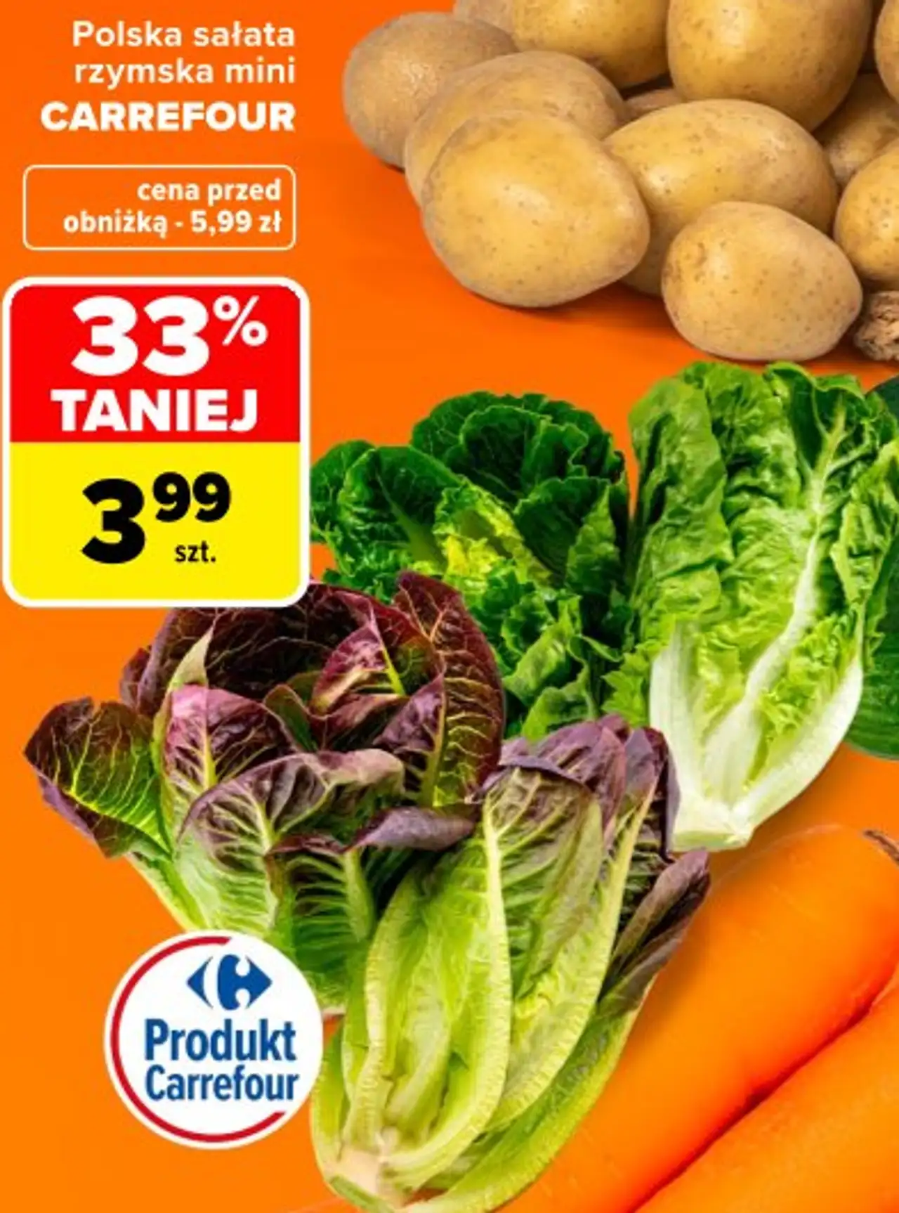 Polska sałata rzymska mini CARREFOUR