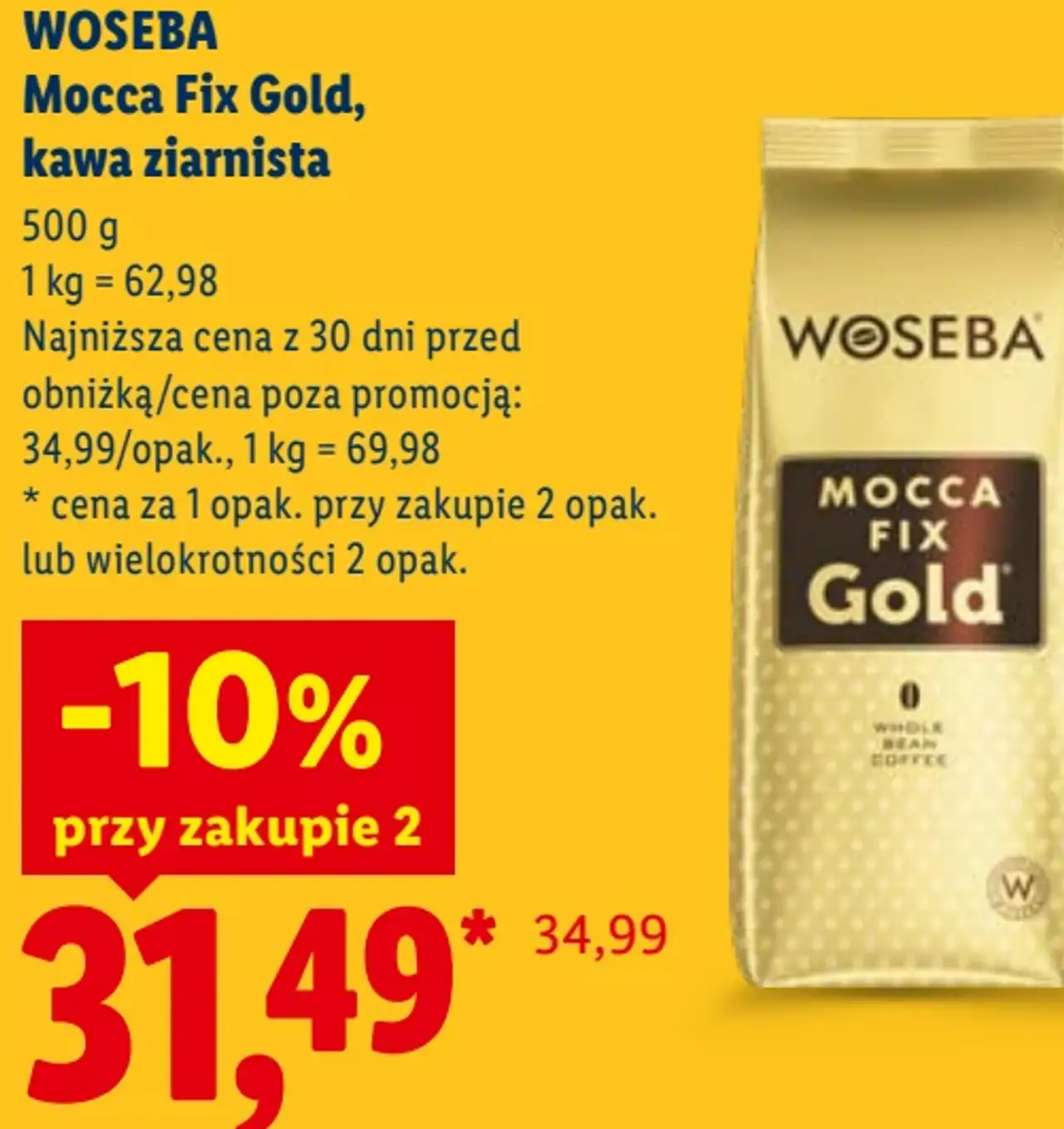 Woseba Mocca Fix Gold, kawa ziarnista