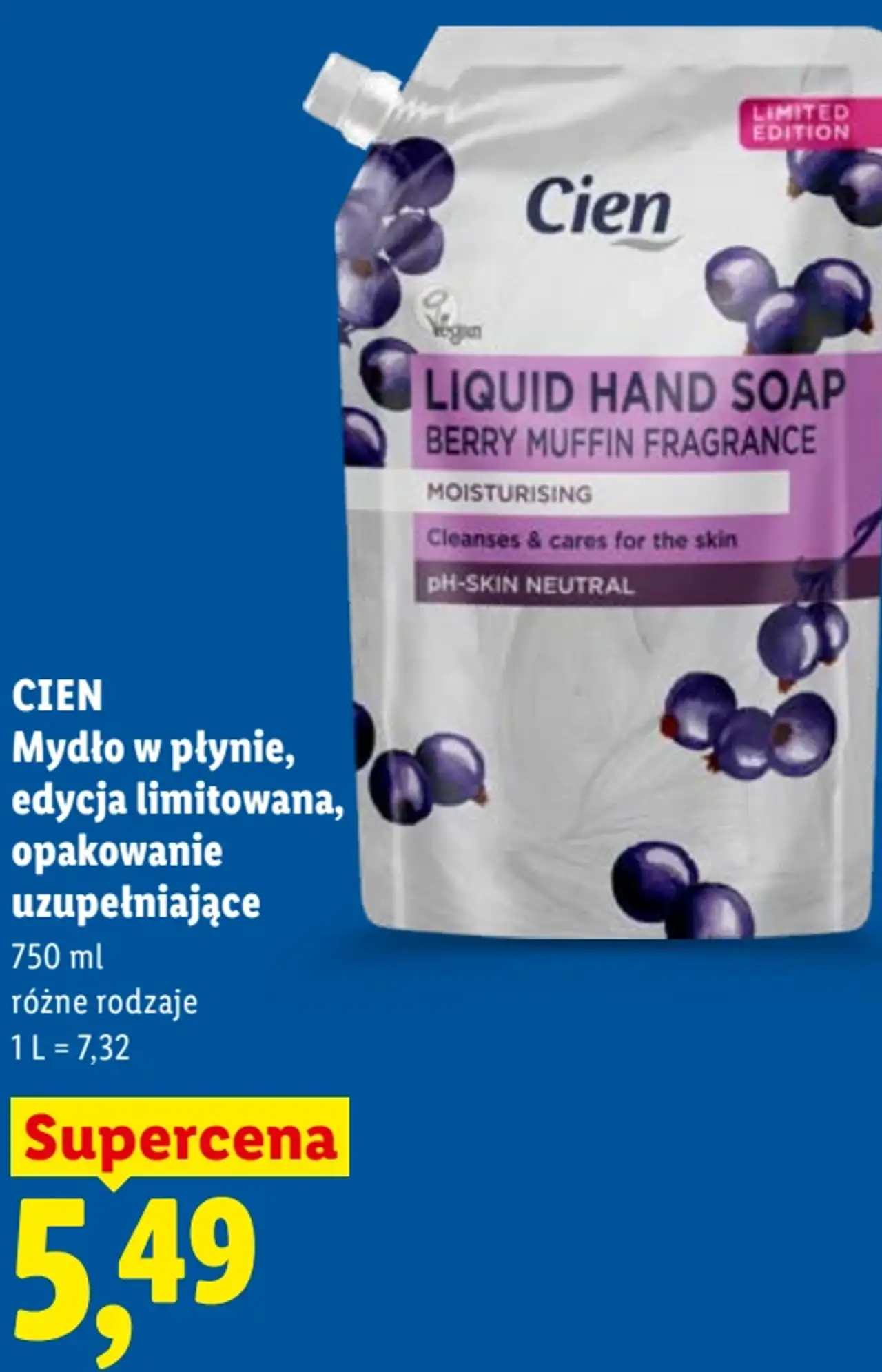 CIEN Mydło w płynie, edycja limitowana, opakowanie uzupełniające