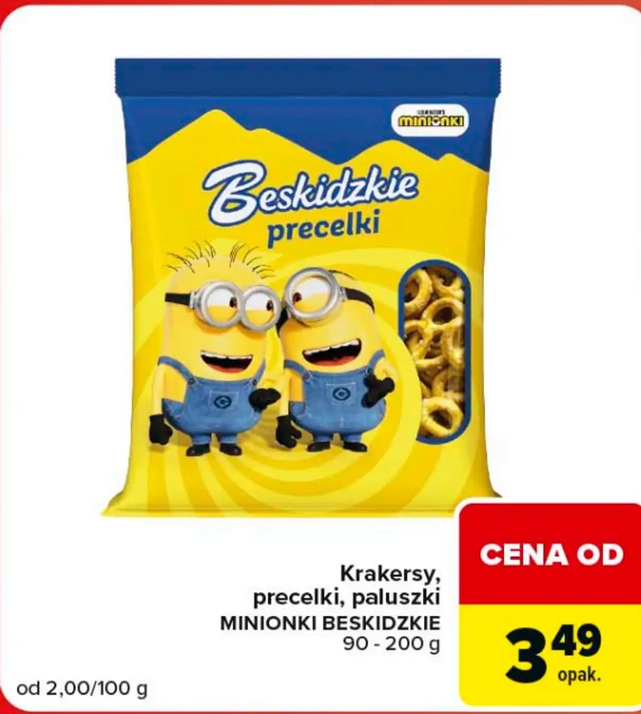 Krakersy, precelki, paluszki MINIONKI BESKIDZKIE