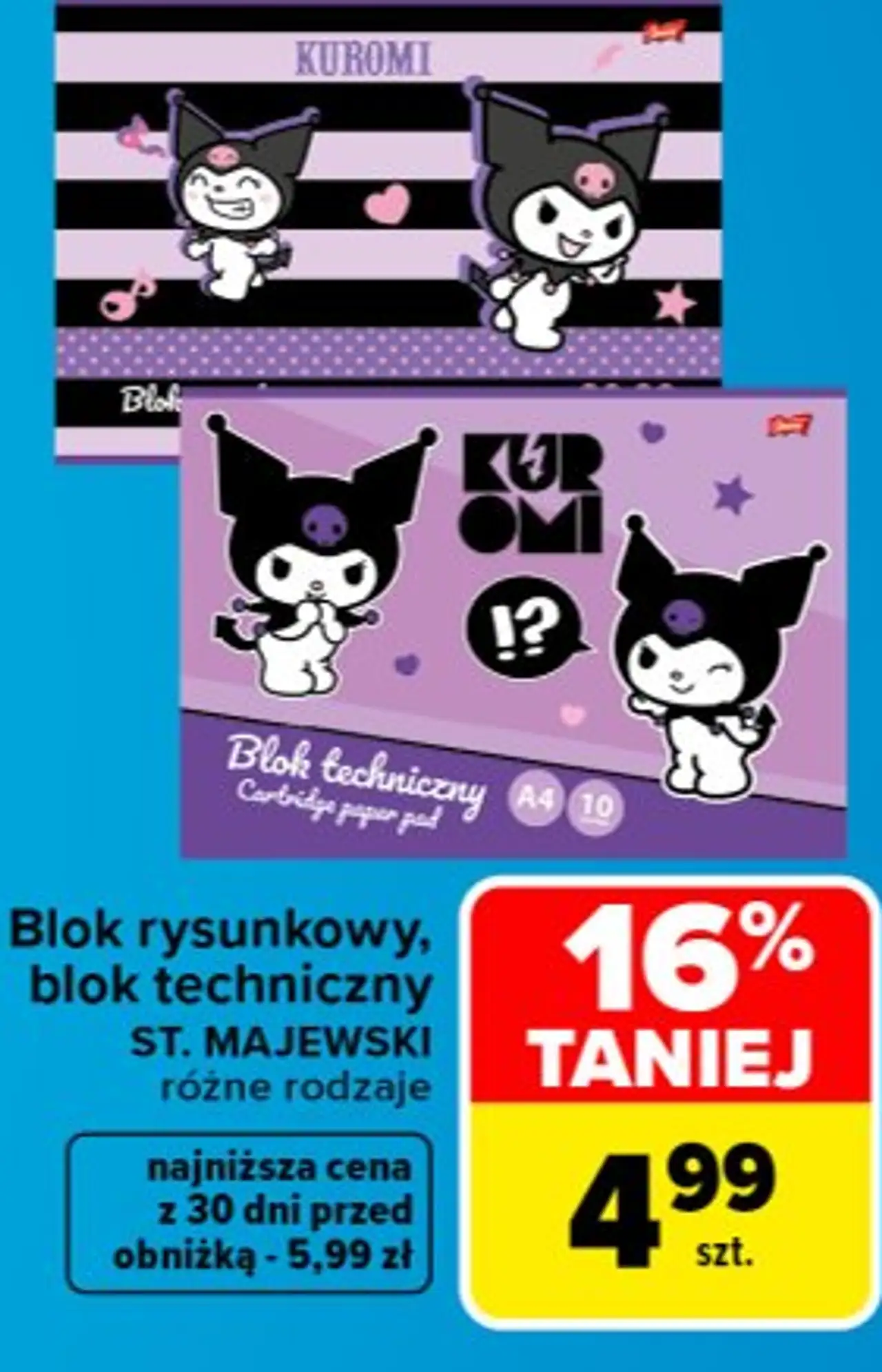 Blok rysunkowy, blok techniczny ST. MAJEWSKI różne rodzaje