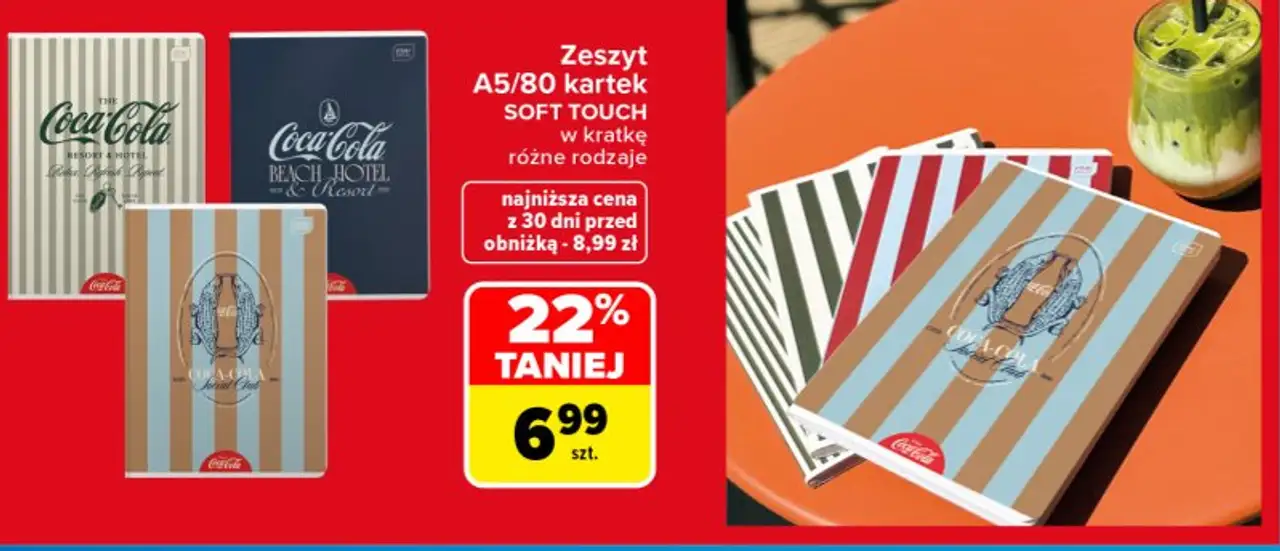 Zeszyt Interdruk A5/80 kartek SOFT TOUCH w kratkę