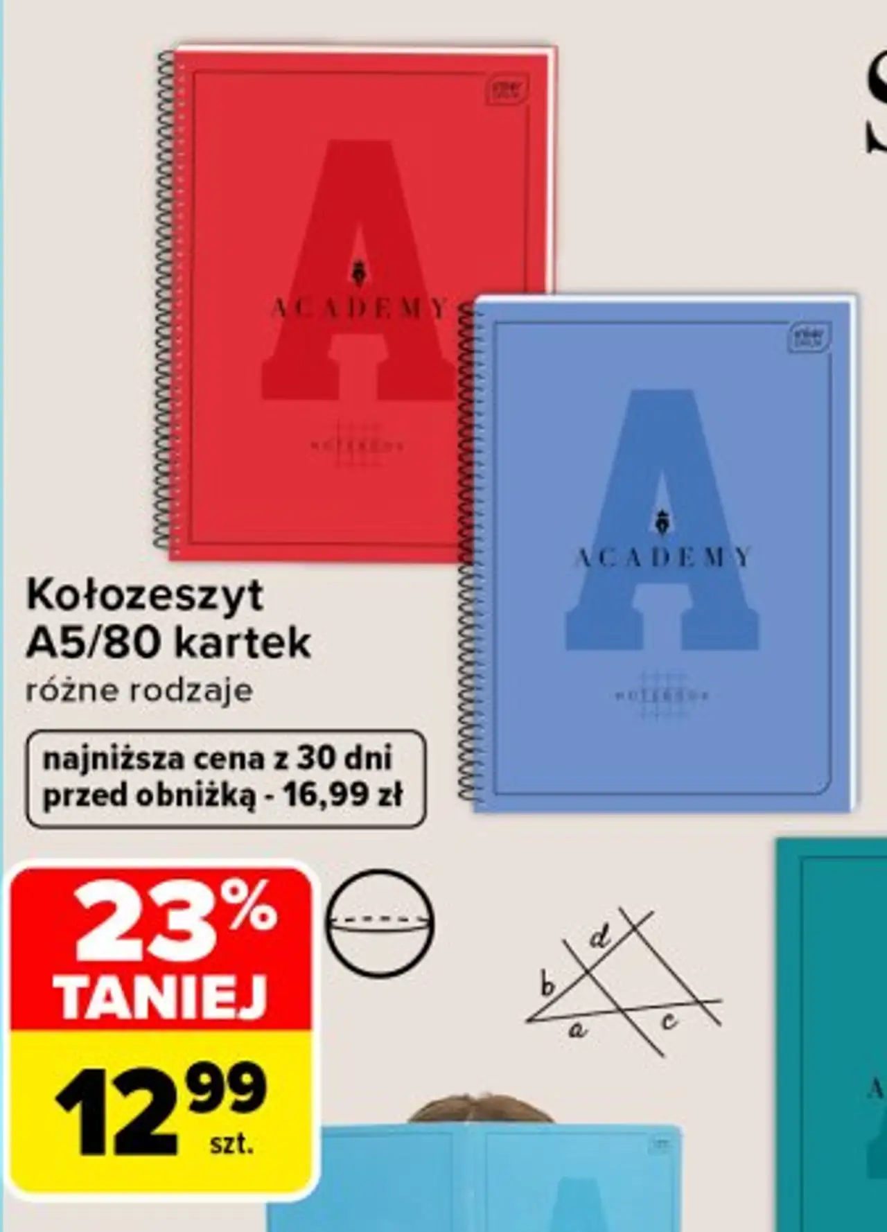 Kołozeszyt A5/80 kartek Interdruk Academy