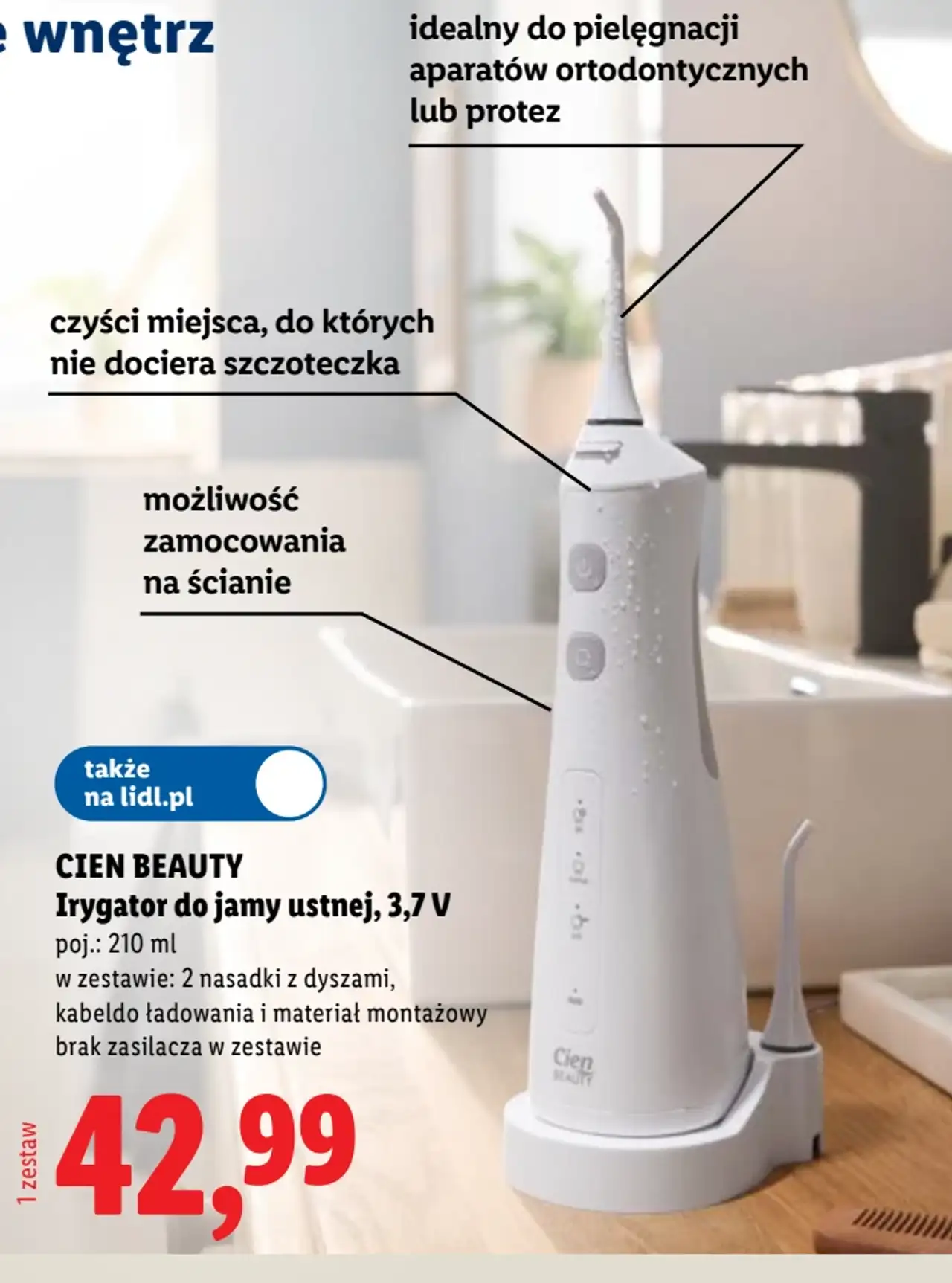 Cien Beauty Irygator do jamy ustnej, 3,7 V