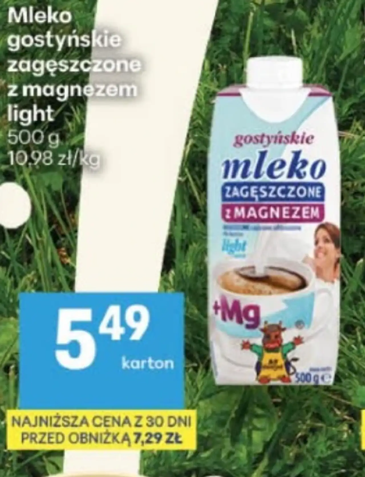 Mleko gostyńskie zagęszczone z magnezem light
