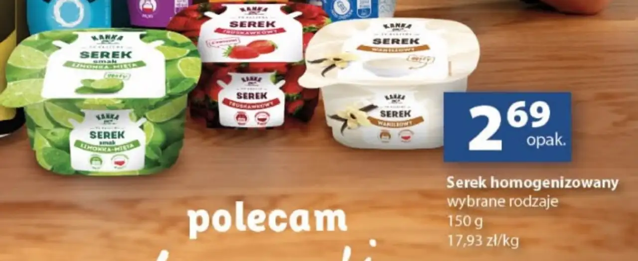 Kanka Serek homogenizowany wybrane rodzaje