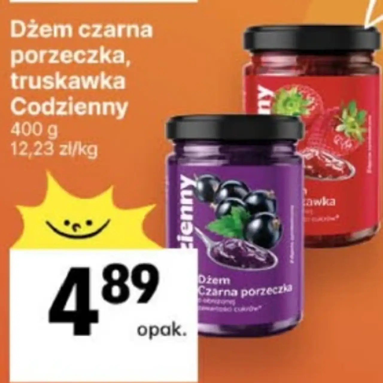Dżem czarna porzeczka, truskawka Codzienny