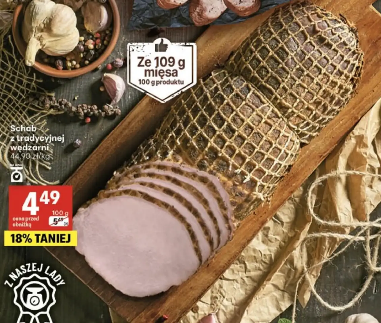 Schab z tradycyjnej wędzarni Szlachecka Wędzarnia