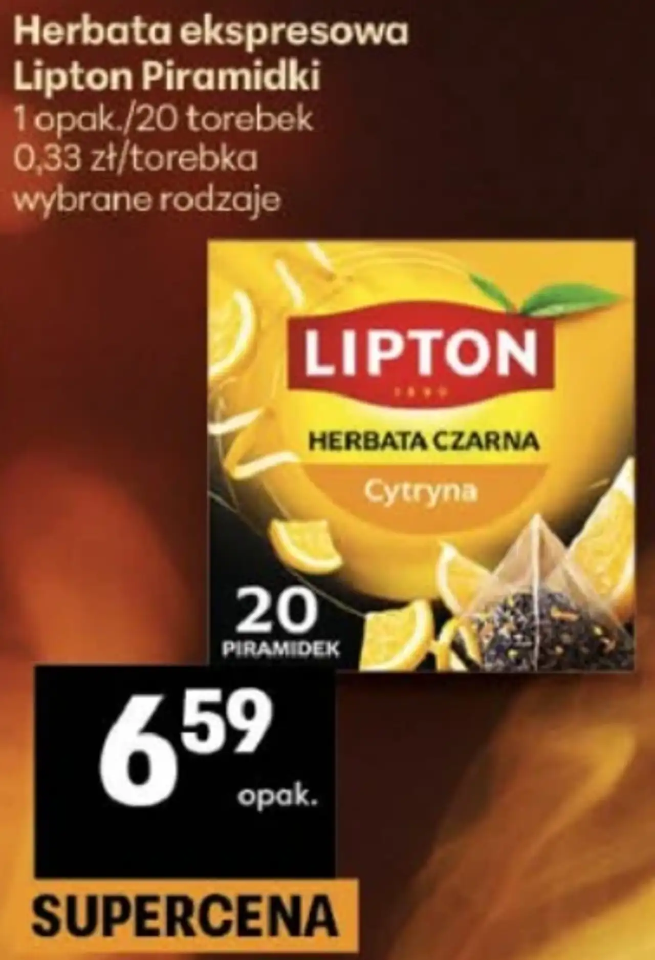 Herbata ekspresowa Lipton Piramidki
