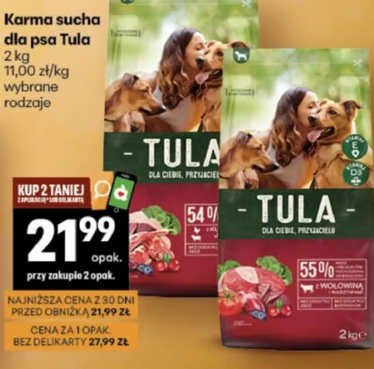 Karma sucha dla psa Tula