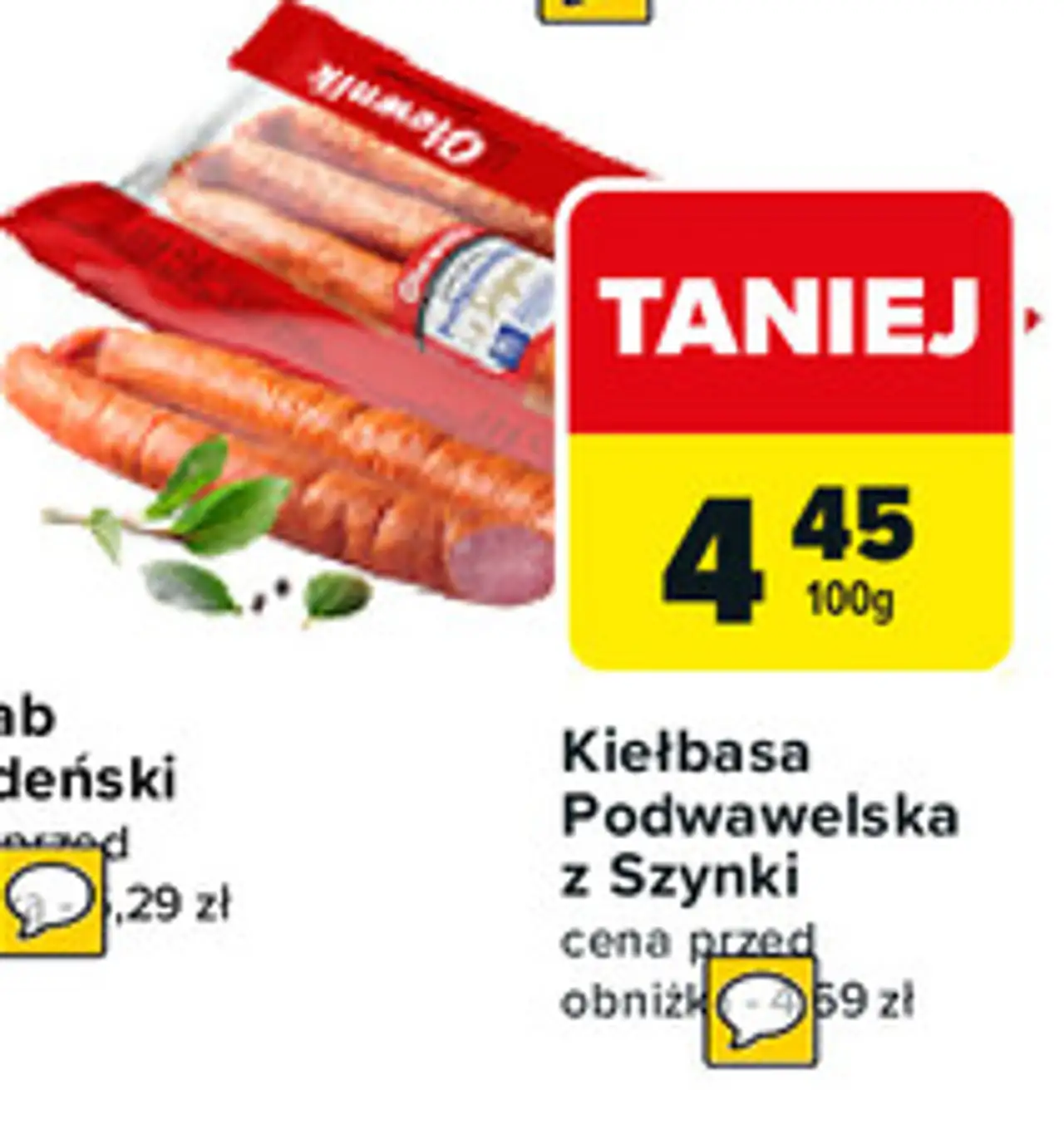 Olewnik Kiełbasa Podwawelska z Szynki