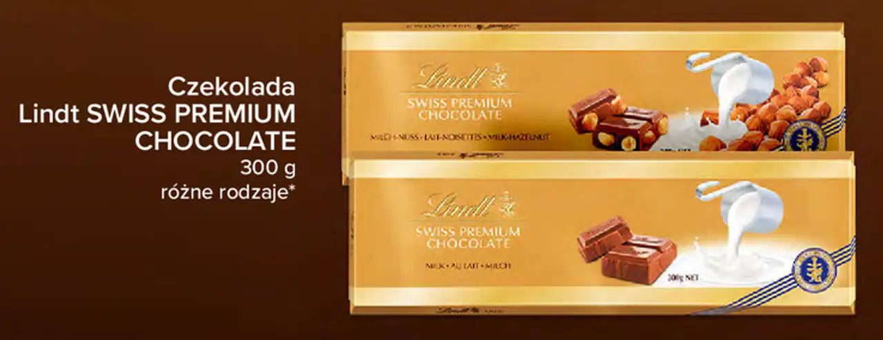 Czekolada Lindt SWISS PREMIUM CHOCOLATE 300 g