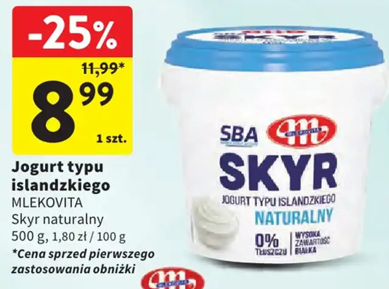 Jogurt typu islandzkiego Mlekovita Skyr naturalny