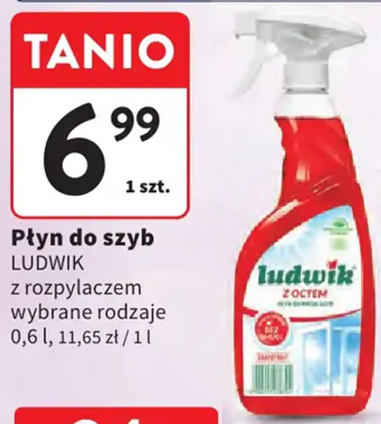 Płyn do szyb Ludwik z rozpylaczem