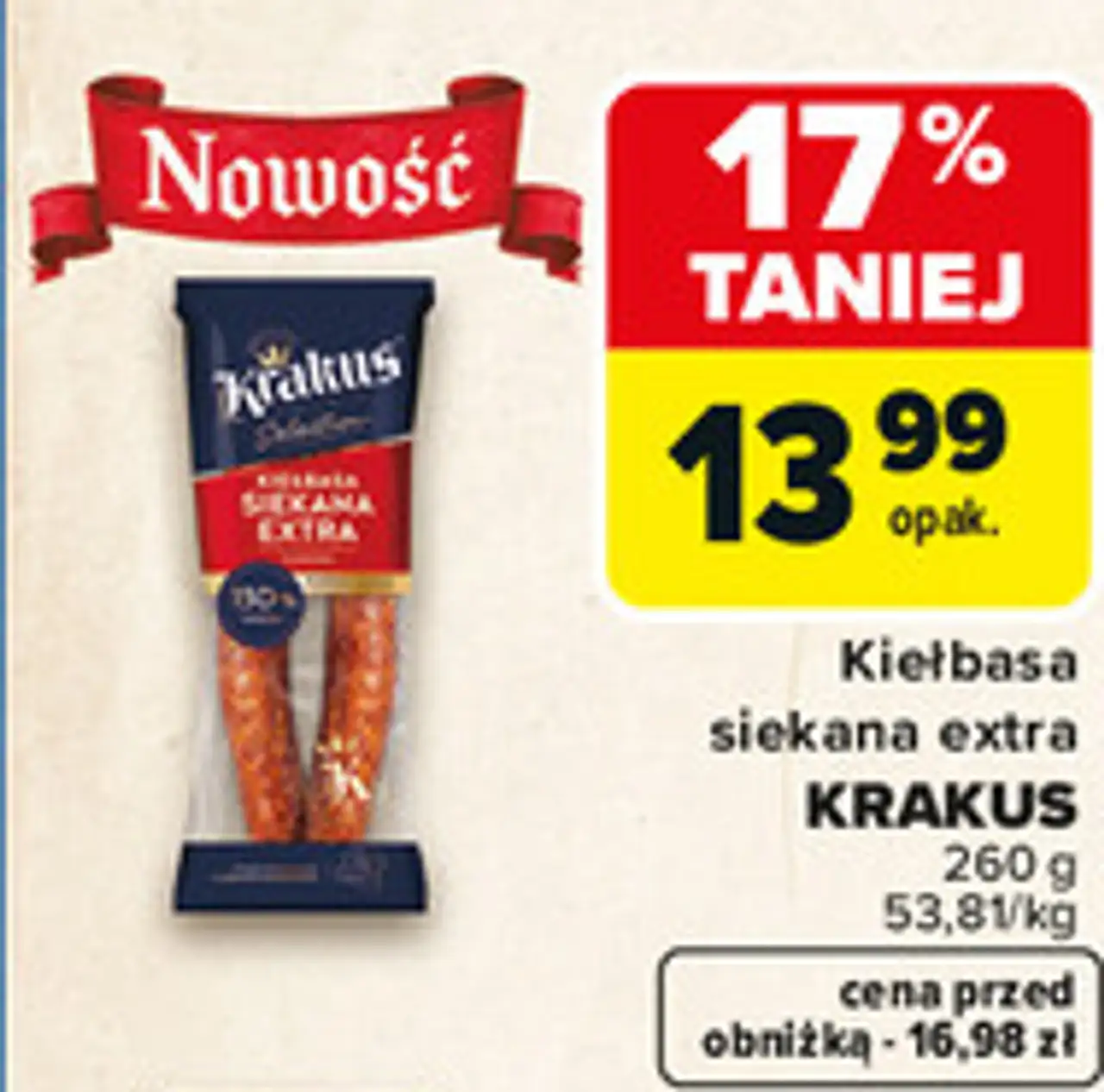 Kiełbasa siekana extra Krakus