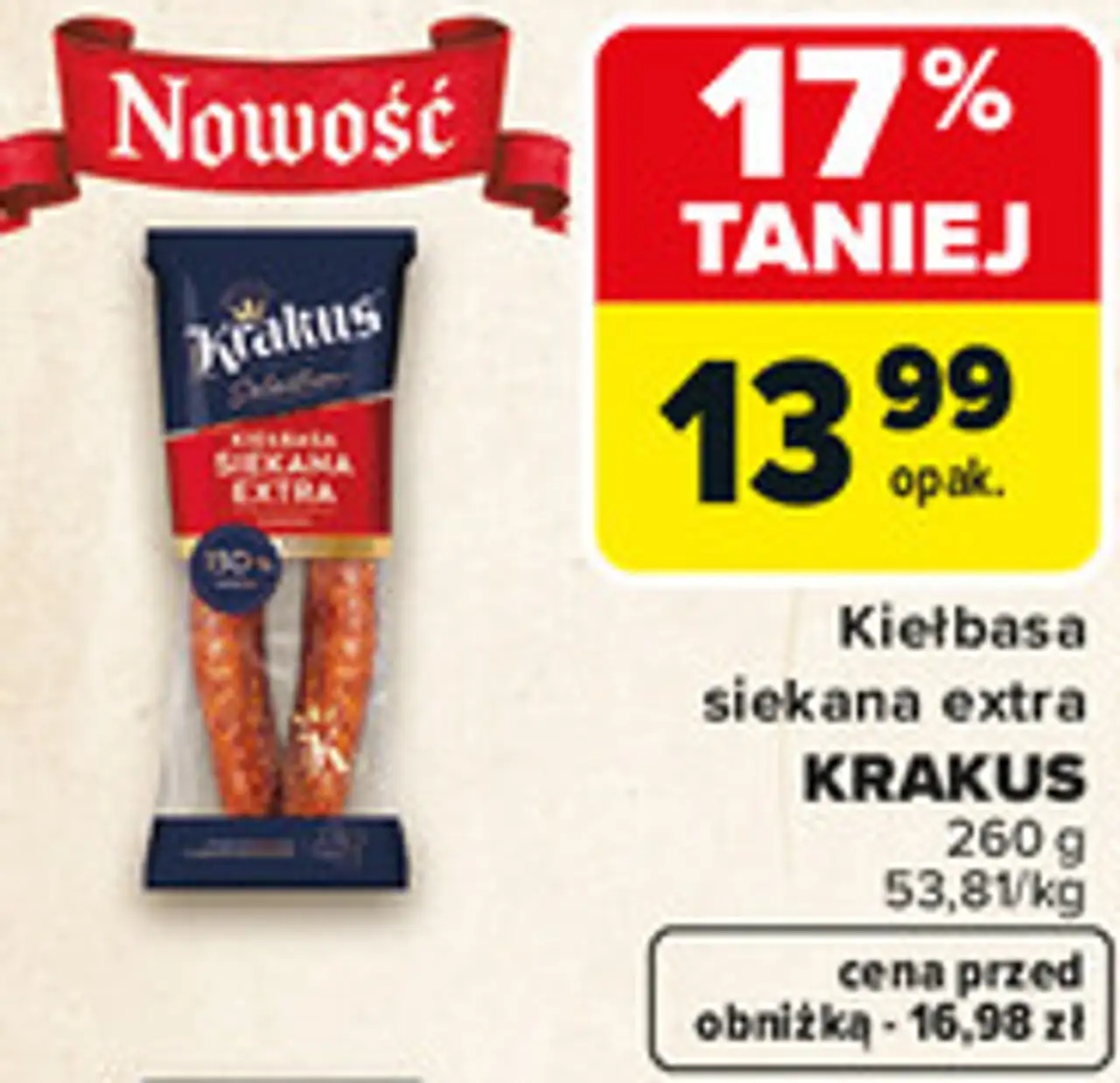 Kiełbasa siekana extra Krakus