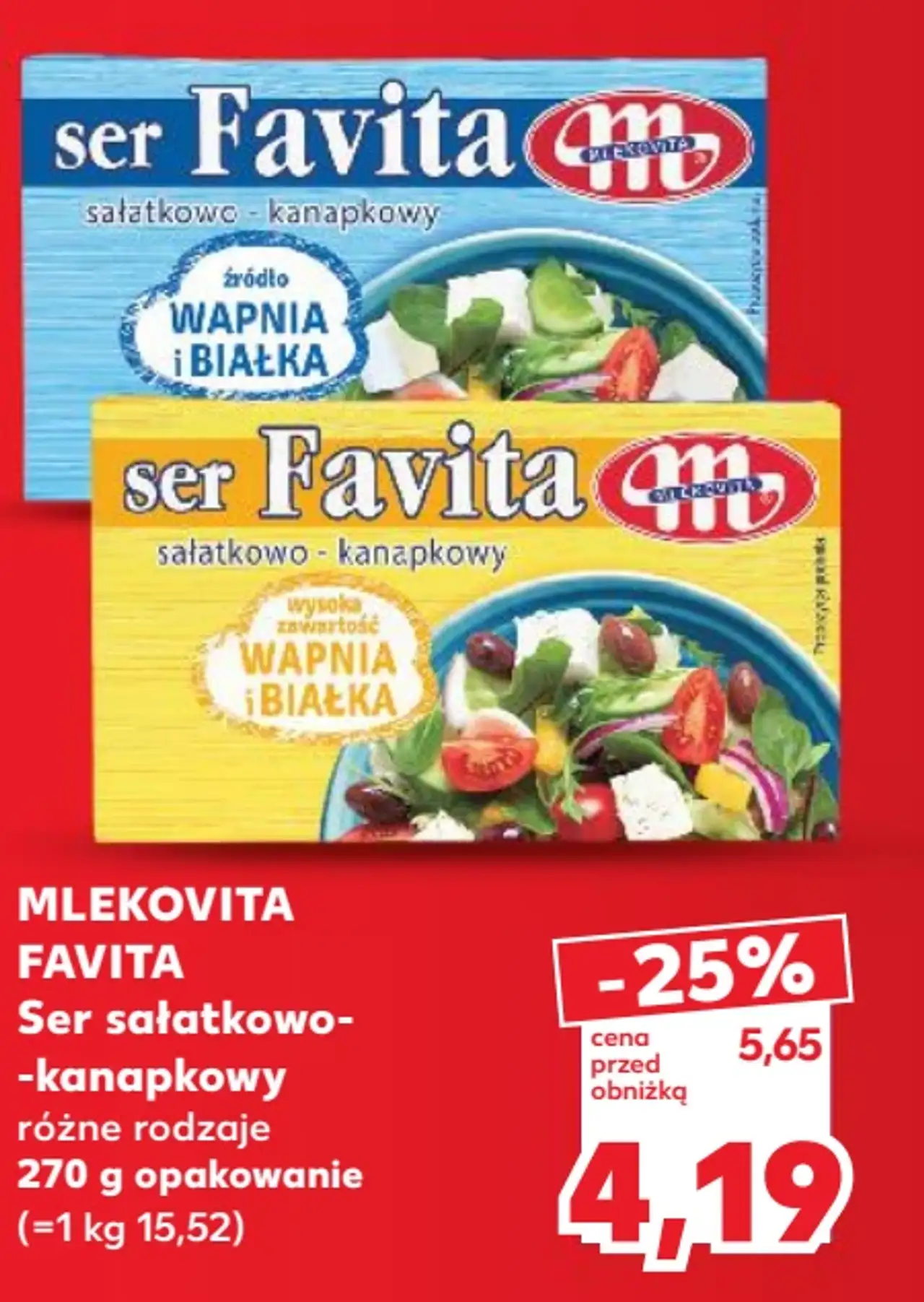 MLEKOVITA FAVITA Ser sałatkowo-kanapkowy