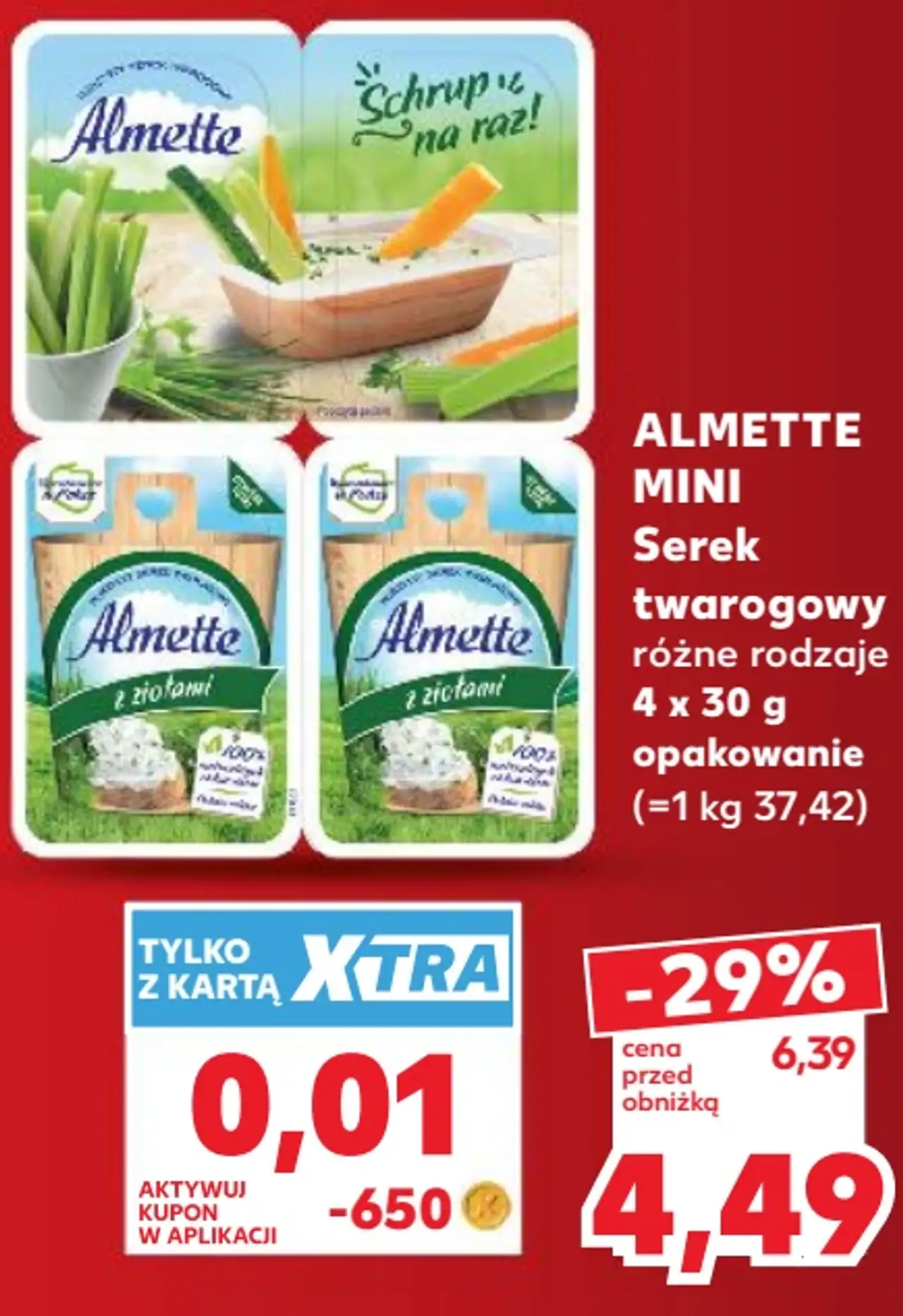 ALMETTE MINI Serek twarogowy