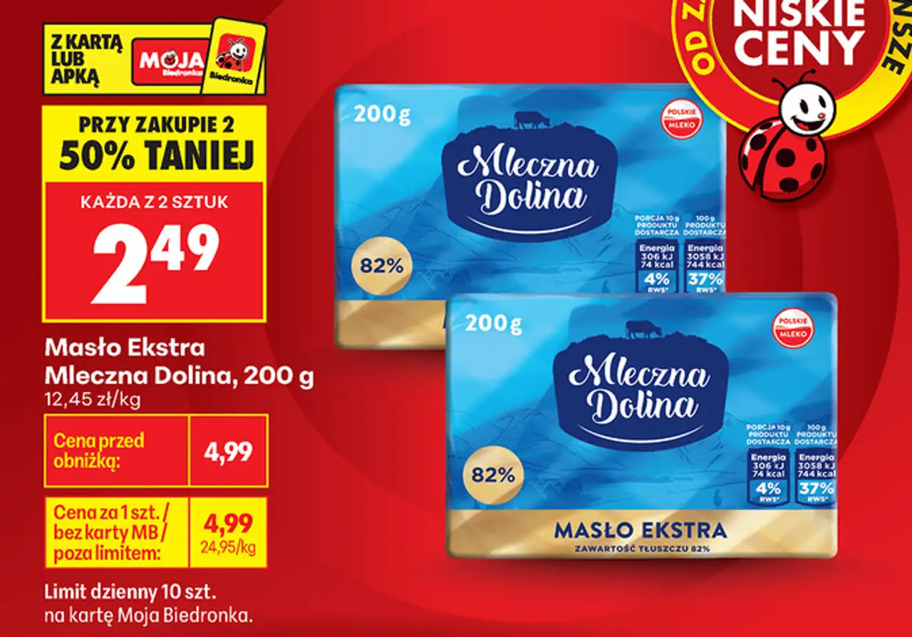 Masło Ekstra Mleczna Dolina