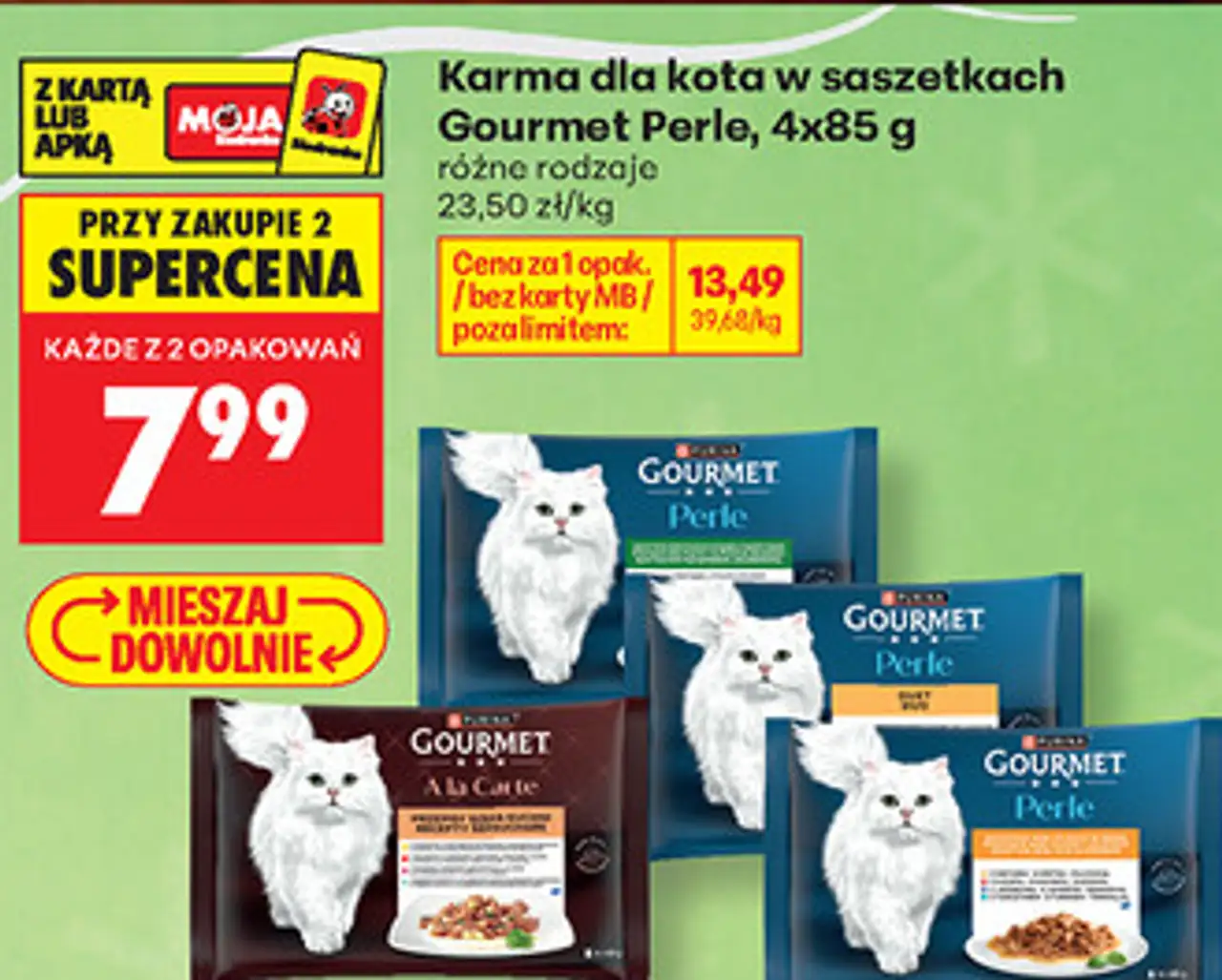Karma dla kota w saszetkach Gourmet Perle