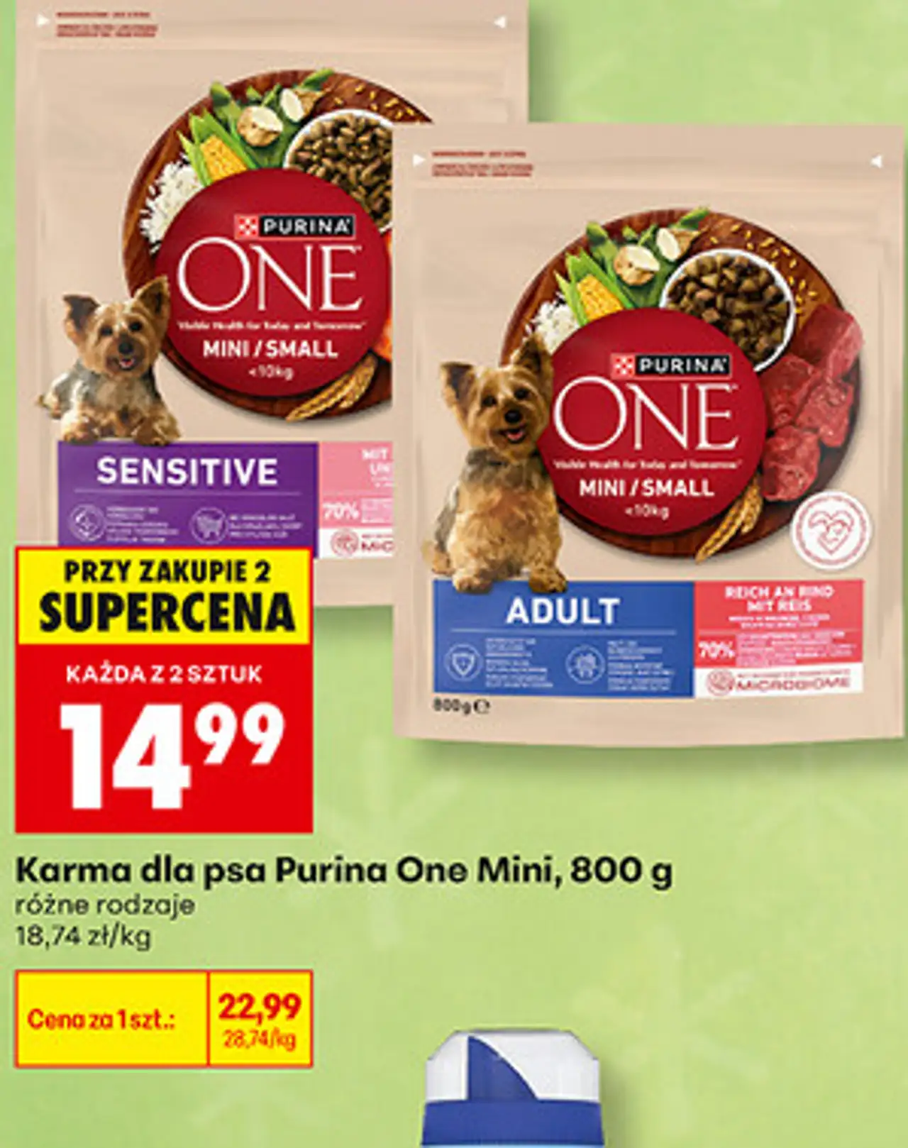 Karma dla psa Purina One Mini