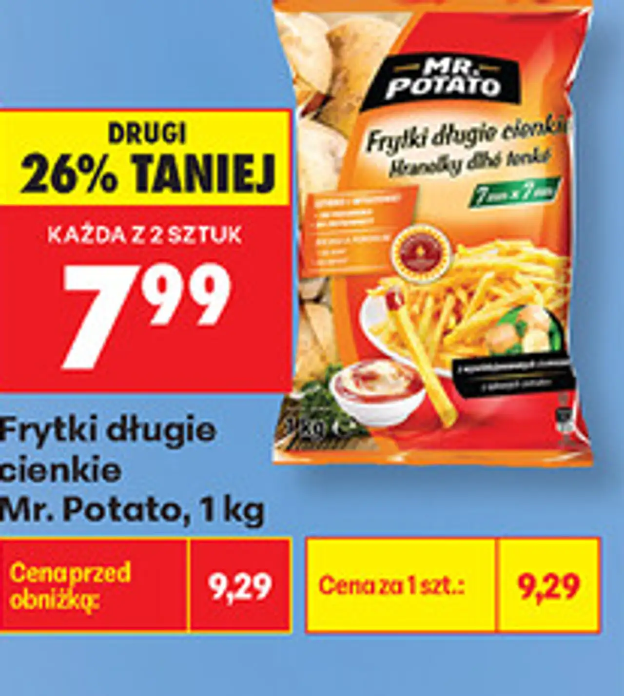 Frytki długie cienkie Mr. Potato