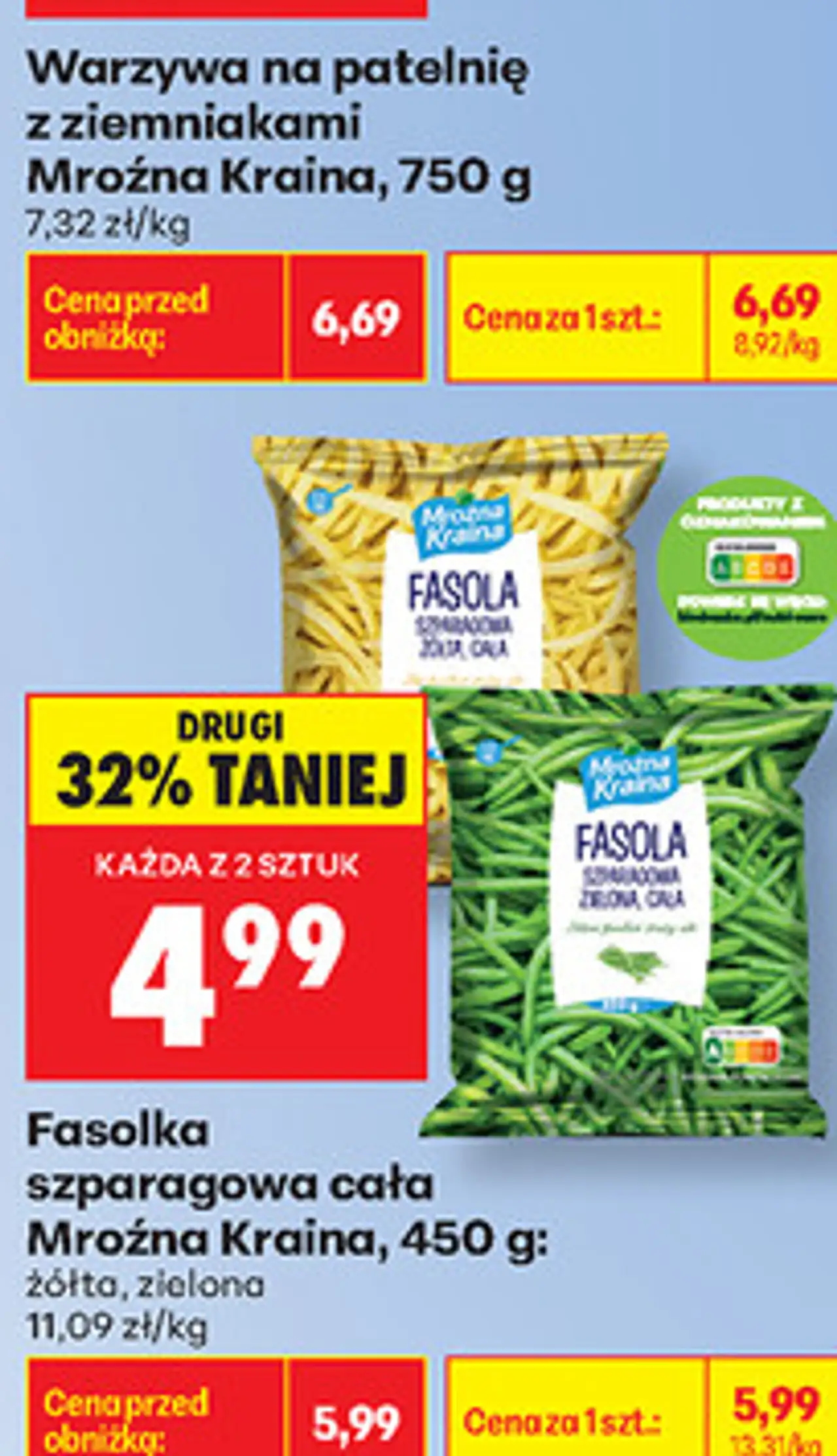 Fasolka szparagowa cała Mroźna Kraina