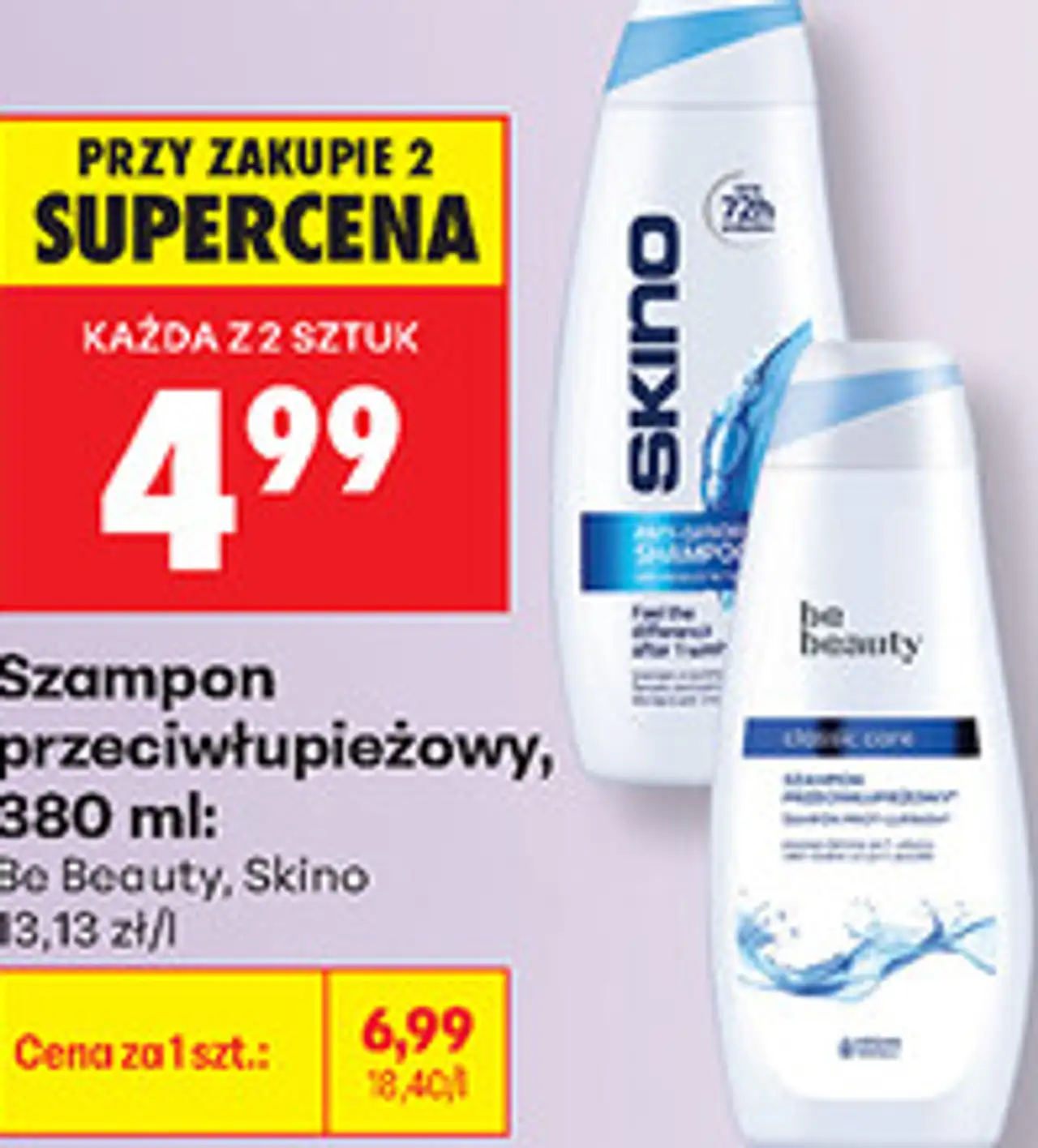 Szampon przeciwłupieżowy Be Beauty, Skino