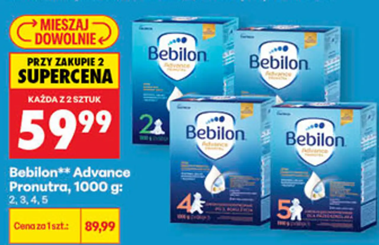 Bebilon Advance Pronutra, 1000 g: 2, 3, 4, 5