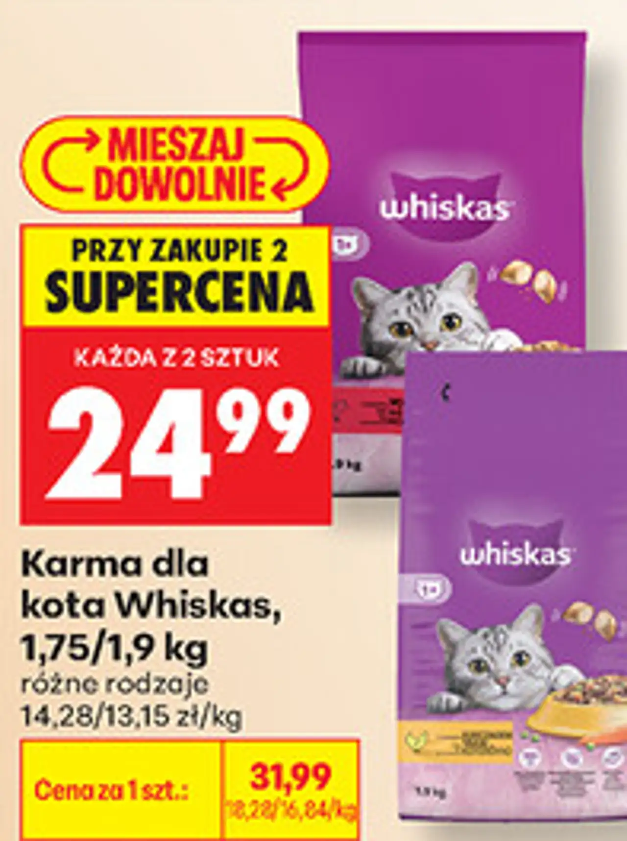 Karma dla kota Whiskas