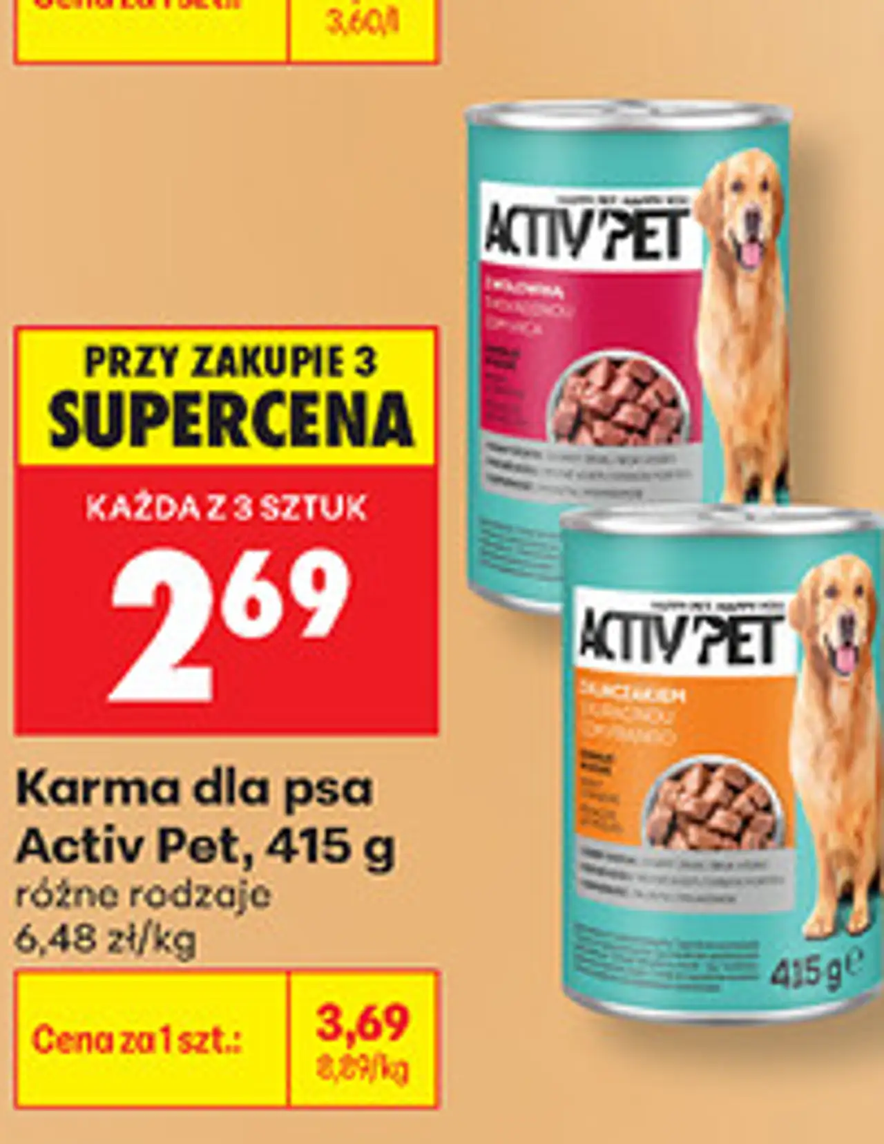 Karma dla psa Activ'Pet
