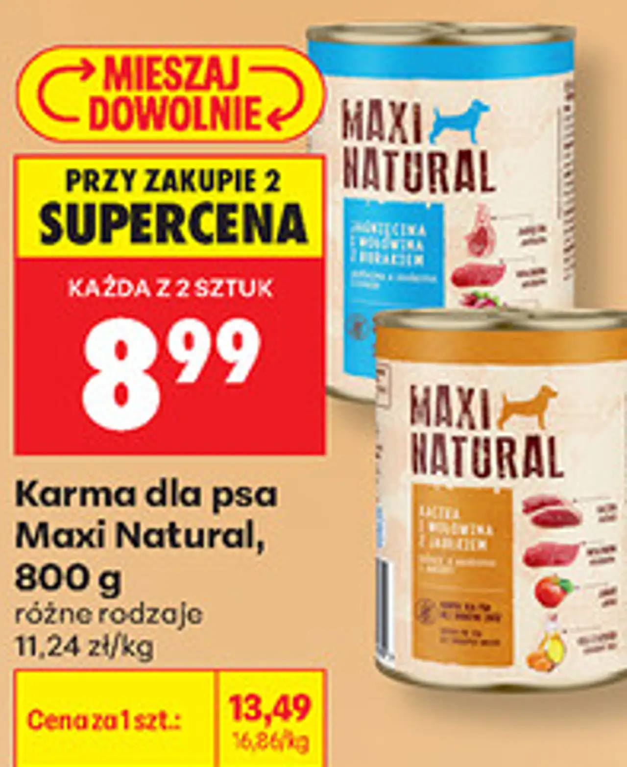 Karma dla psa Maxi Natural