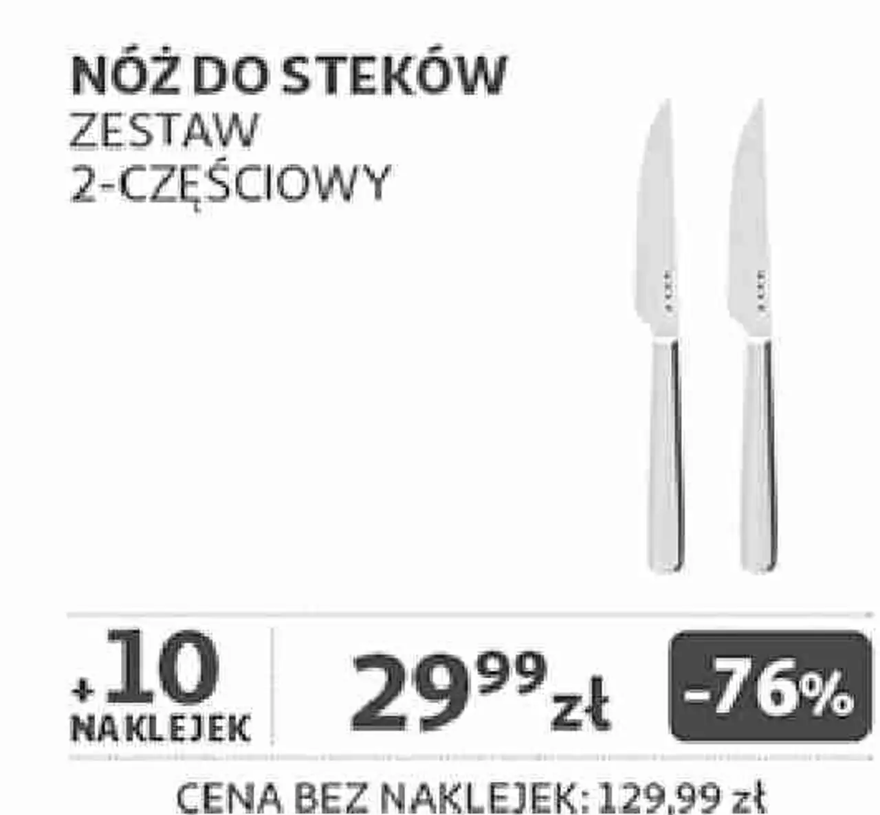 Nóż do steków zestaw 2-częściowy SMEG