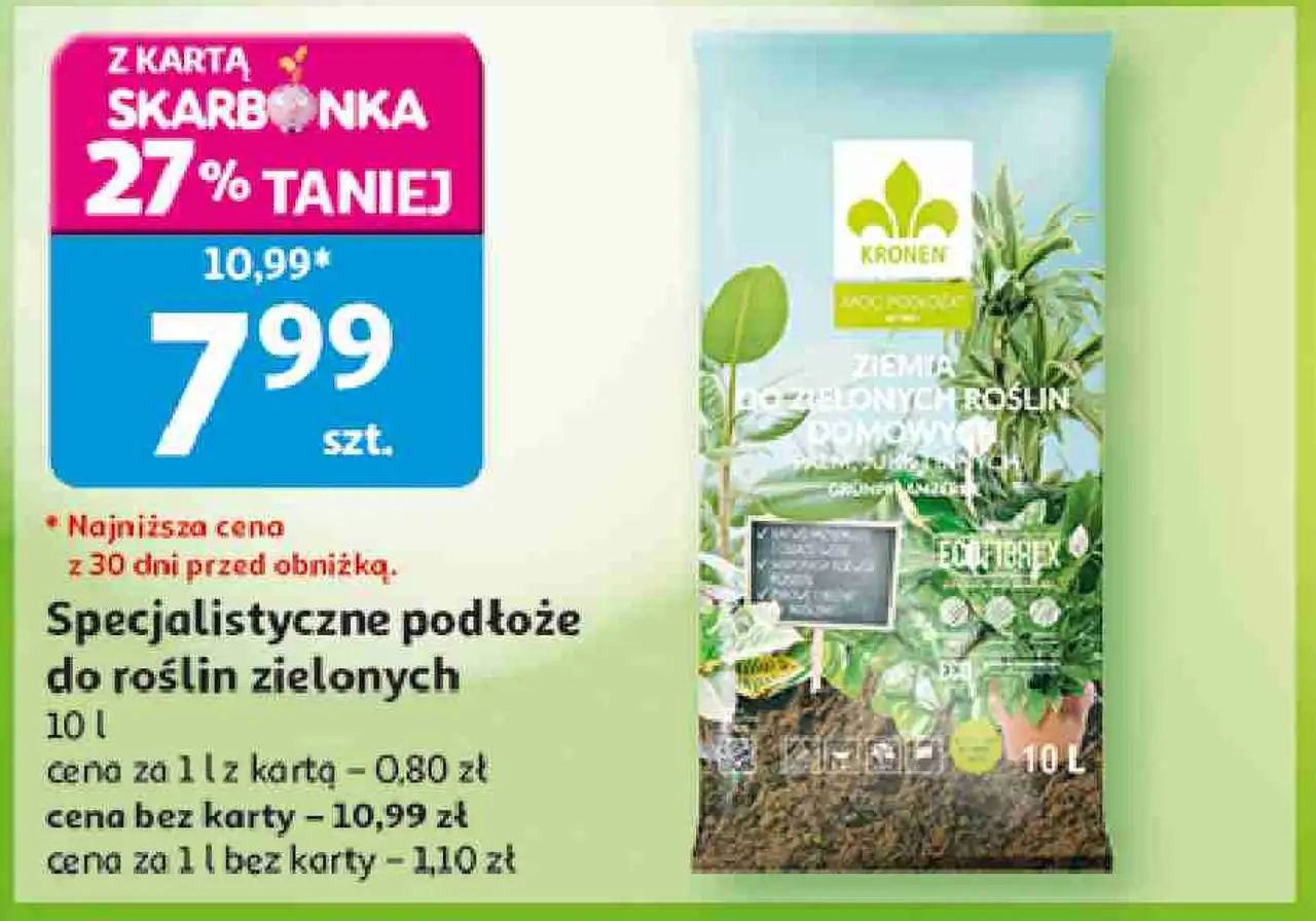 Specjalistyczne podłoże do roślin zielonych Kronen
