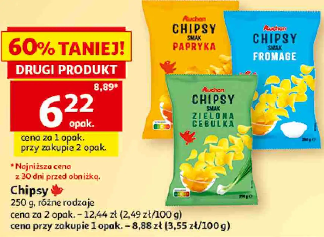 Chipsy Auchan